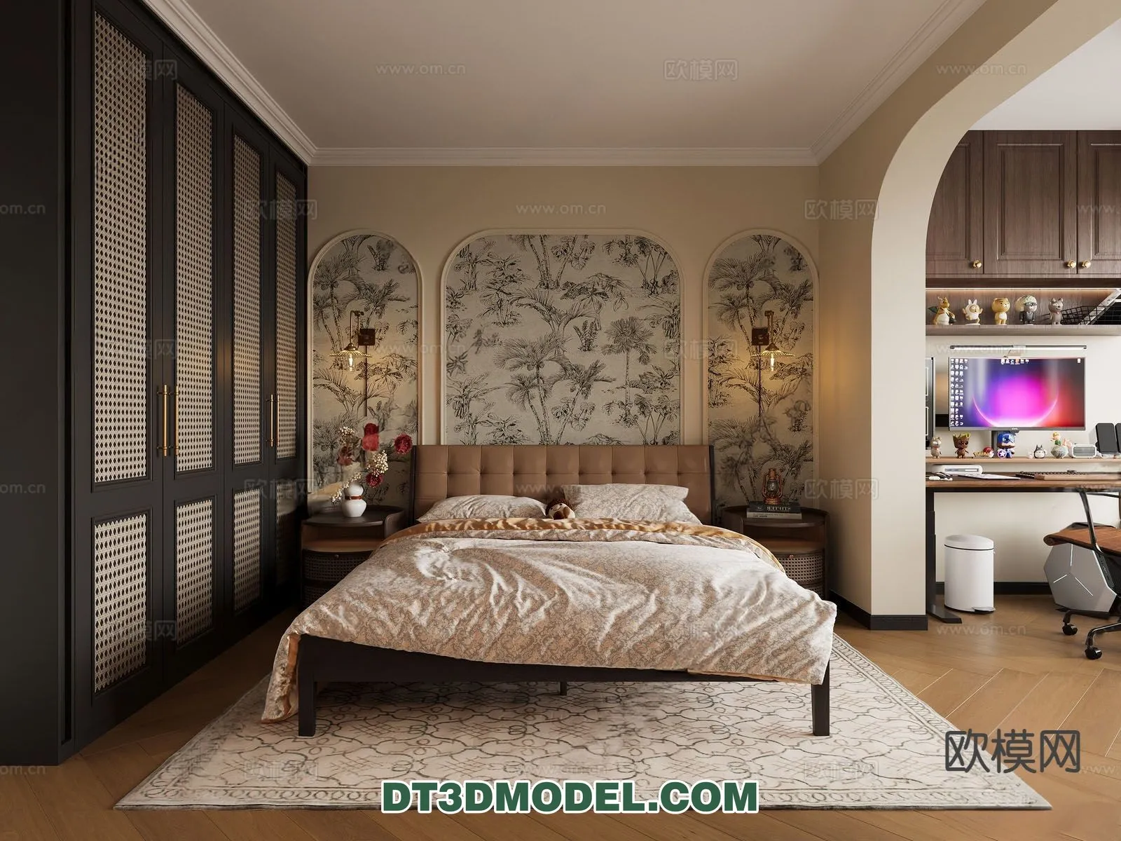 Bedroom - France Style - Interior 3D Scene - 116