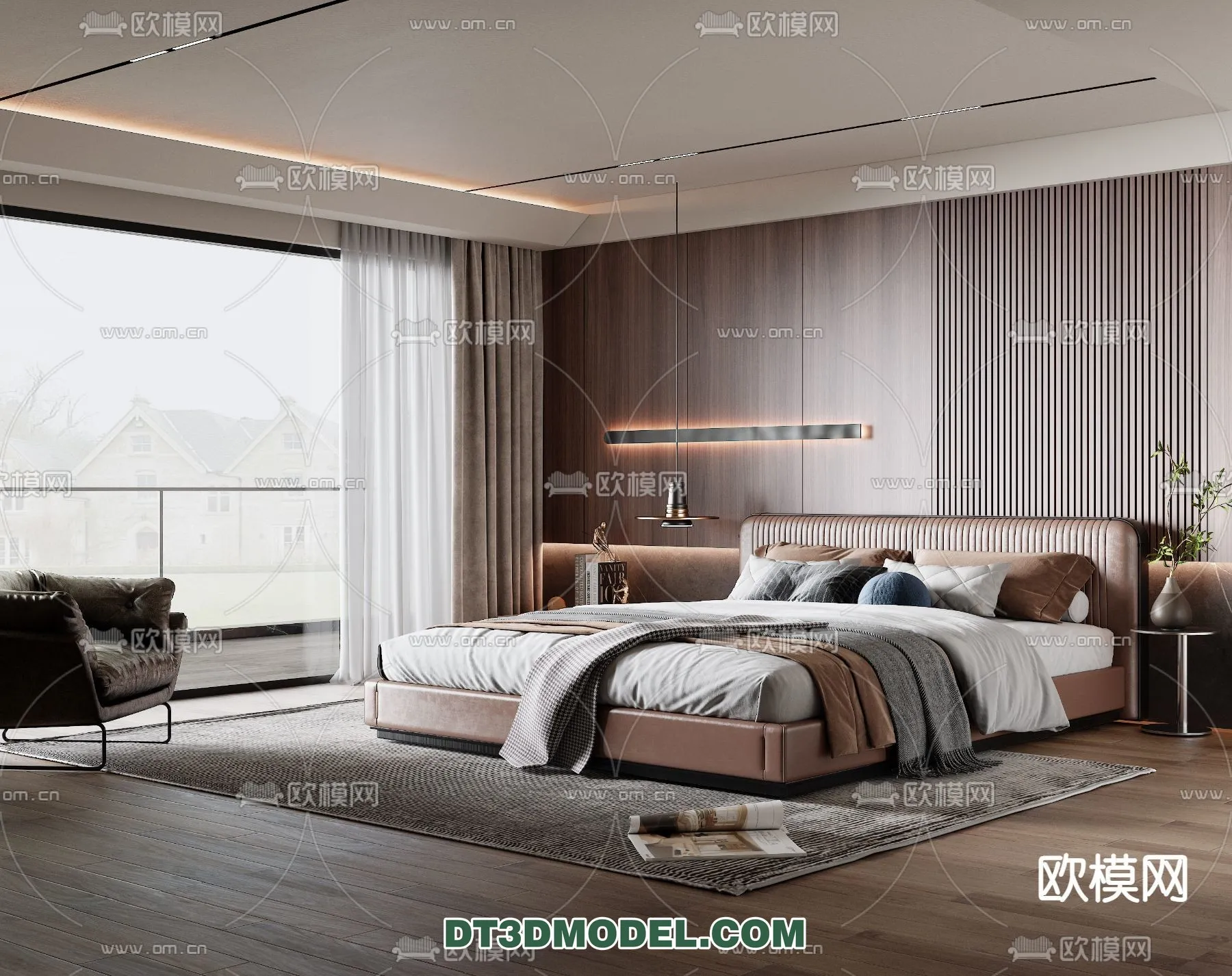 Bedroom - Italian Style - Interior 3D Scene - 001