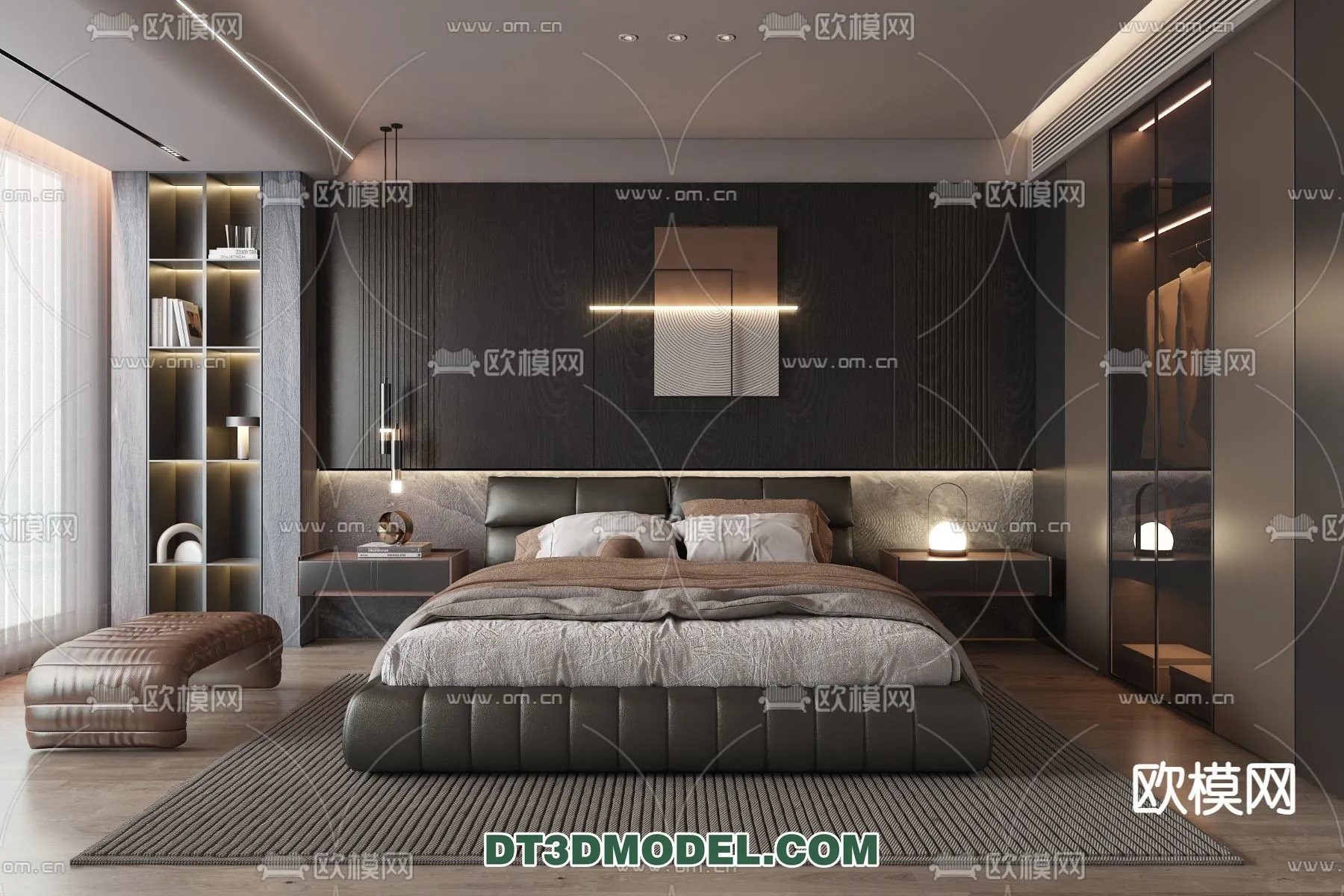Bedroom - Italian Style - Interior 3D Scene - 002