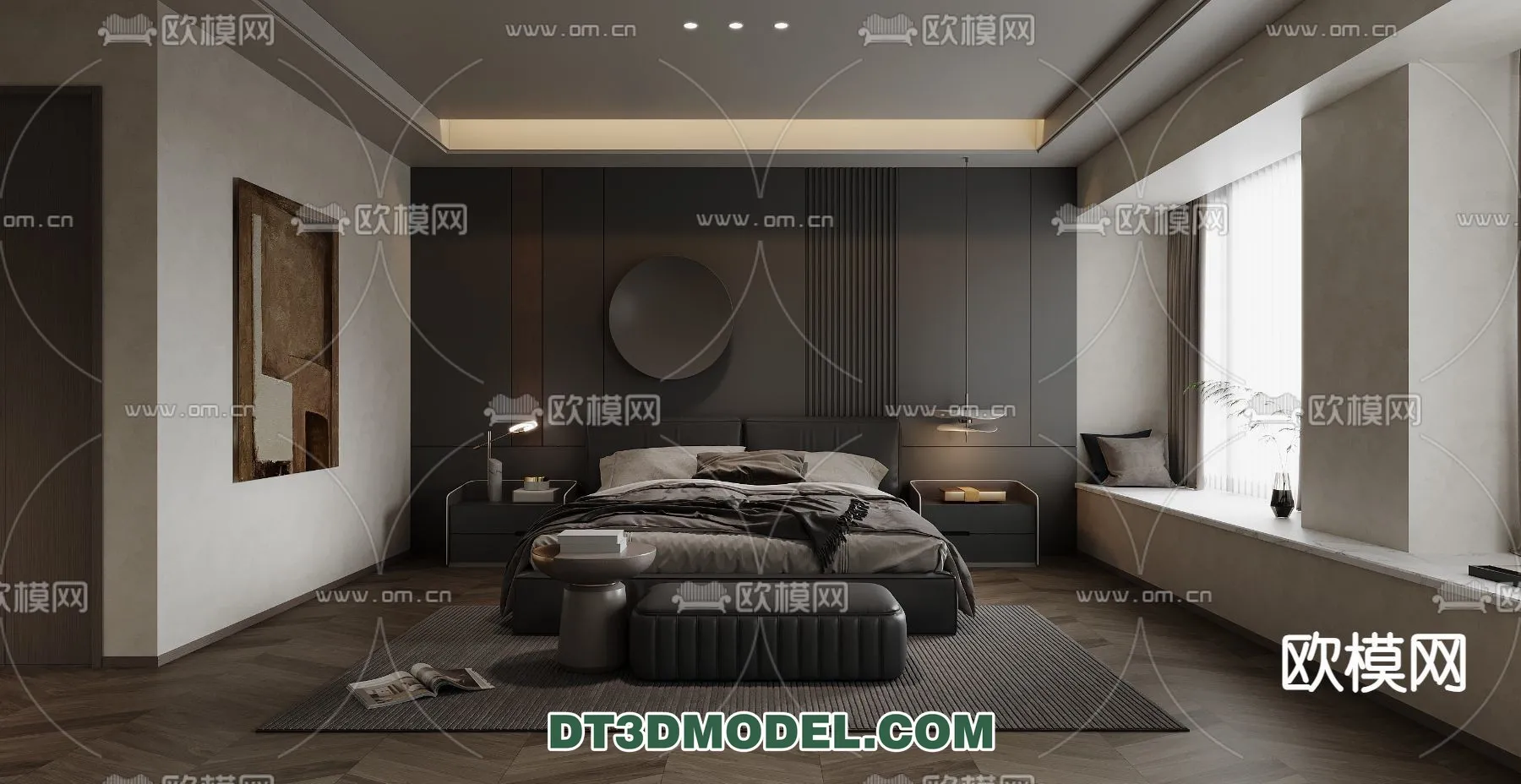 Bedroom - Italian Style - Interior 3D Scene - 003