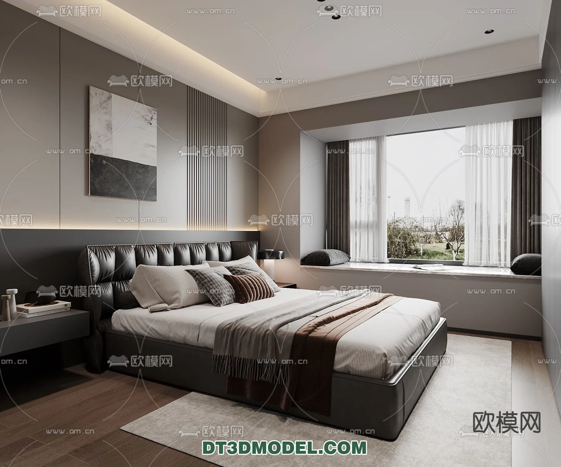 Bedroom - Italian Style - Interior 3D Scene - 007