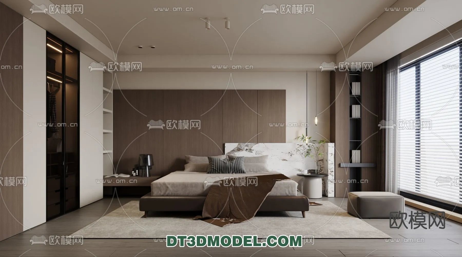 Bedroom - Italian Style - Interior 3D Scene - 013