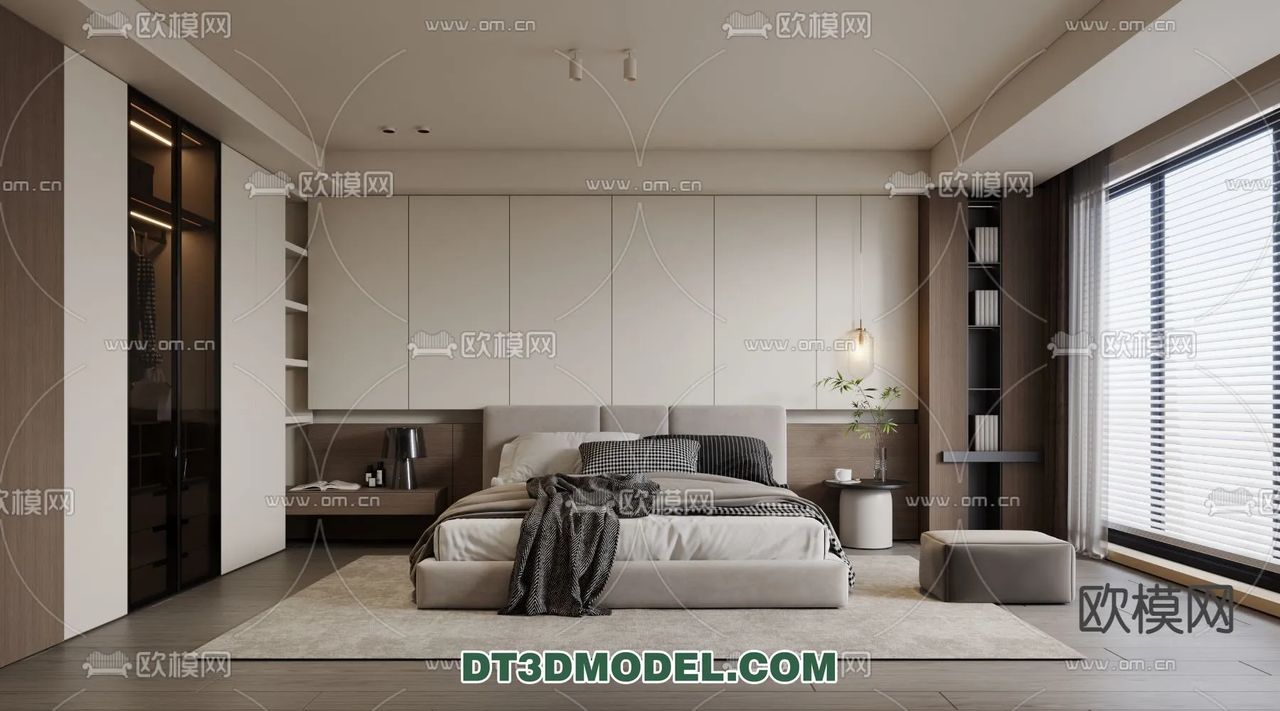 Bedroom - Italian Style - Interior 3D Scene - 014