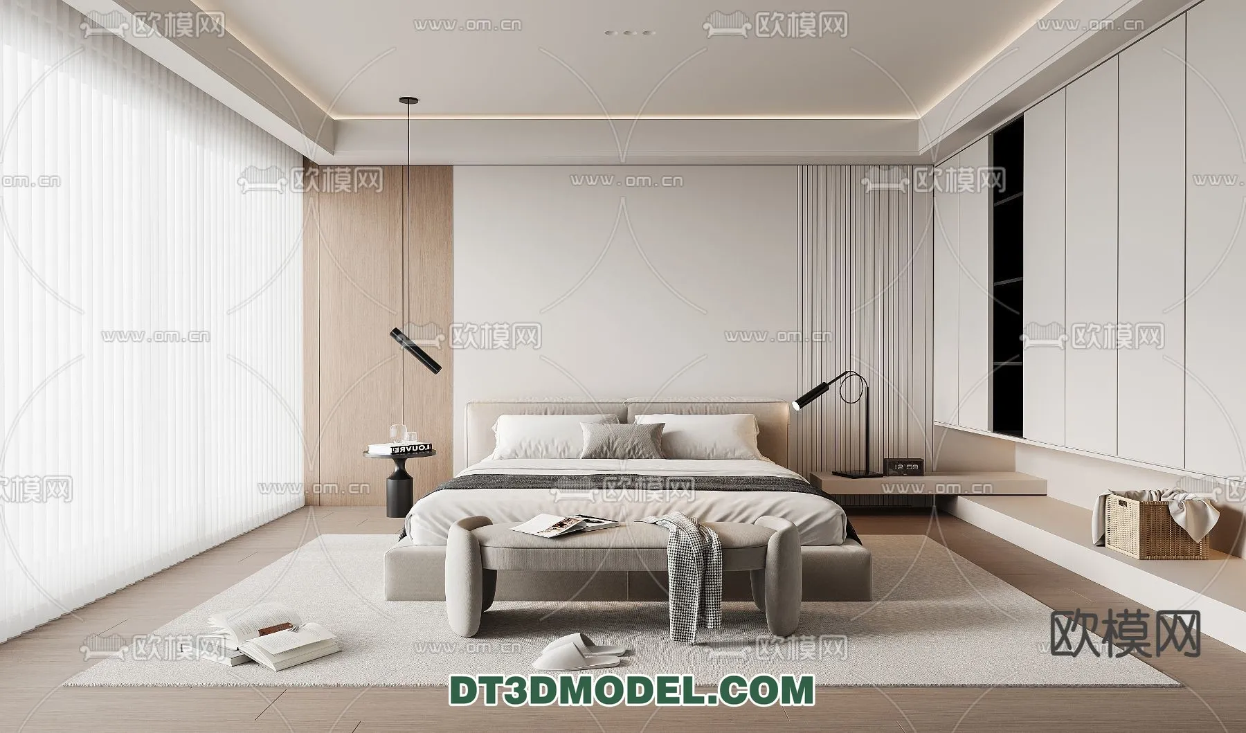 Bedroom - Italian Style - Interior 3D Scene - 019