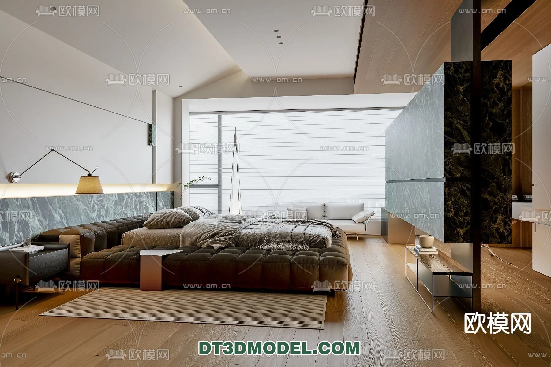 Bedroom - Italian Style - Interior 3D Scene - 021