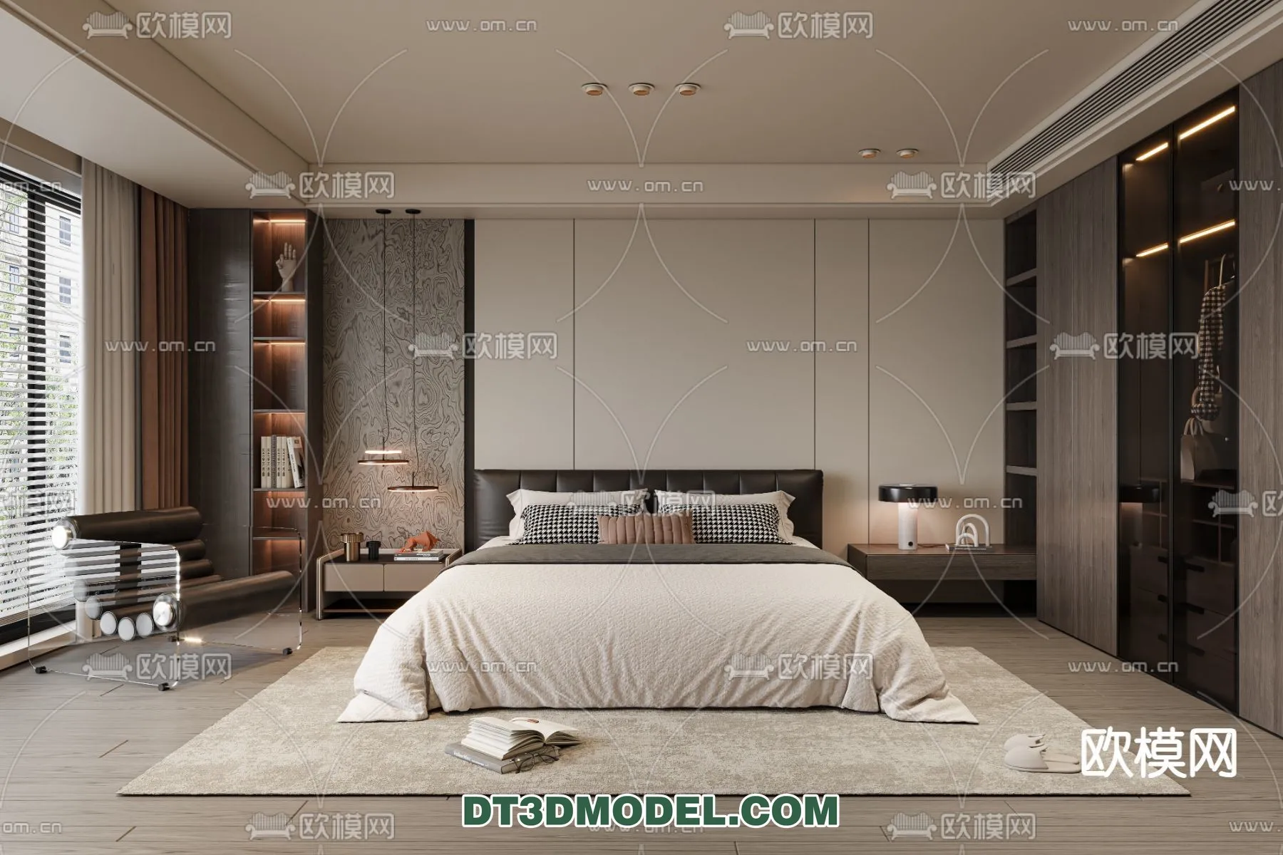 Bedroom - Italian Style - Interior 3D Scene - 024