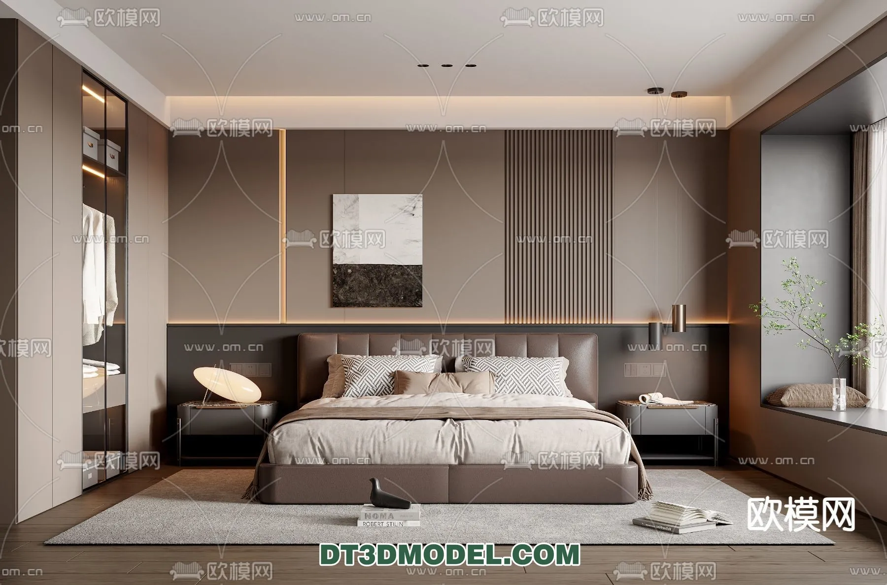 Bedroom - Italian Style - Interior 3D Scene - 028