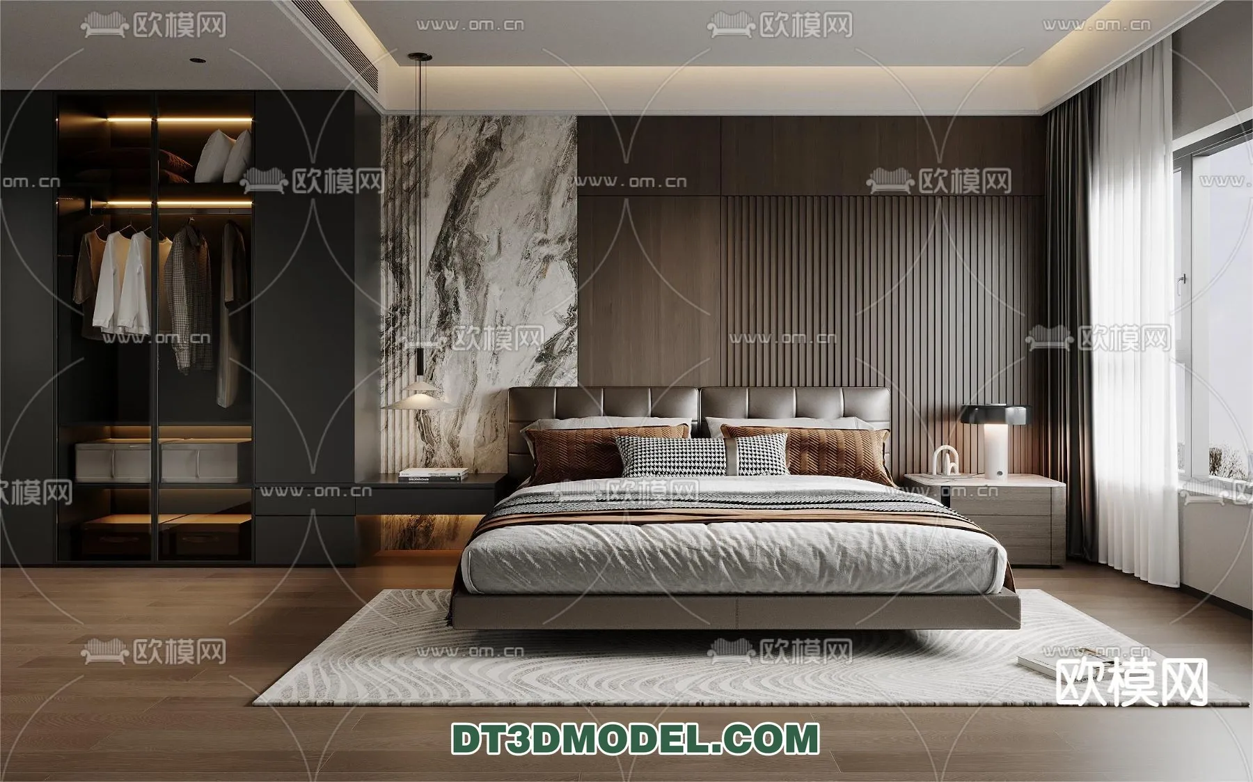 Bedroom - Italian Style - Interior 3D Scene - 030