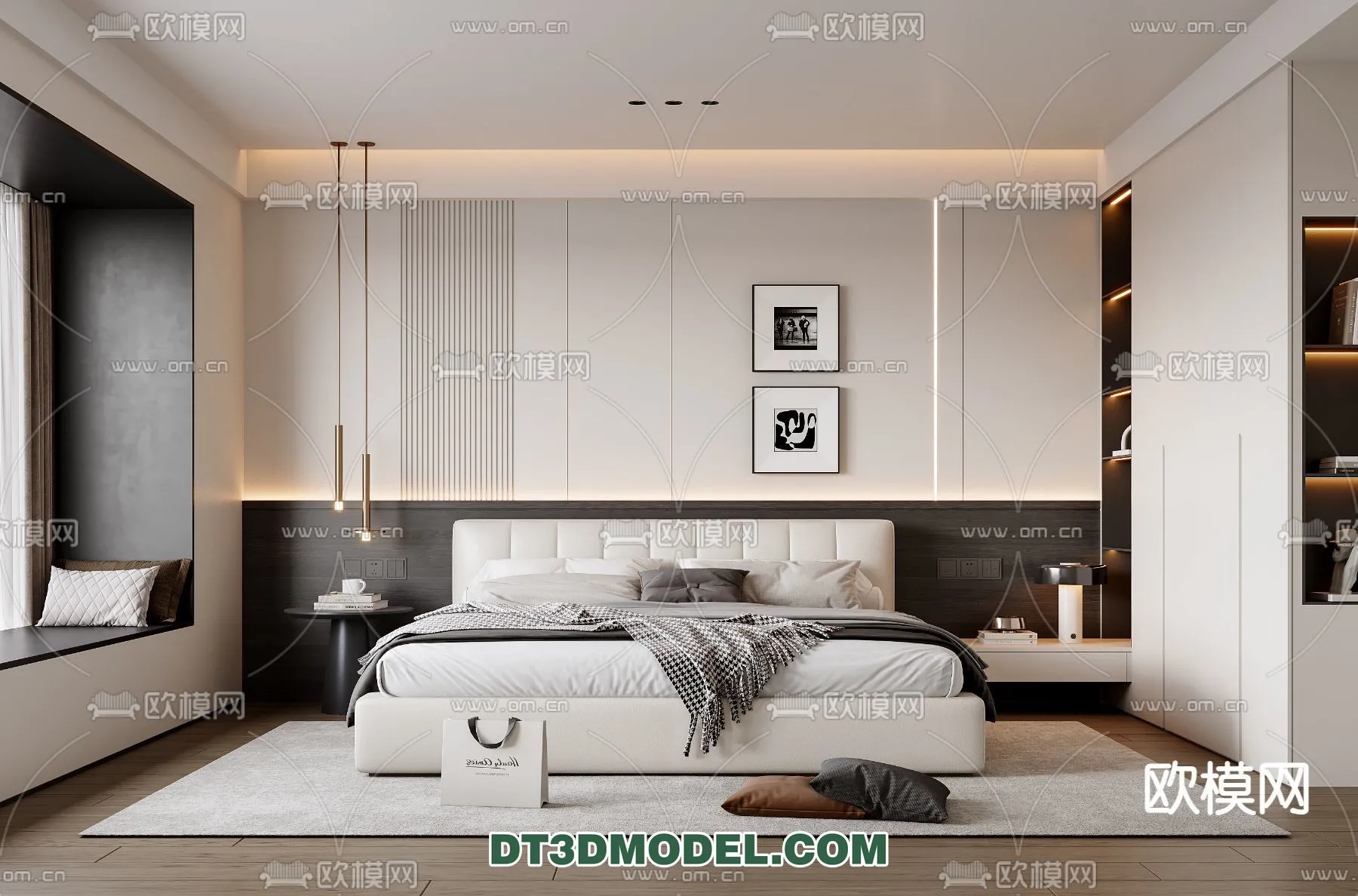 Bedroom - Italian Style - Interior 3D Scene - 034