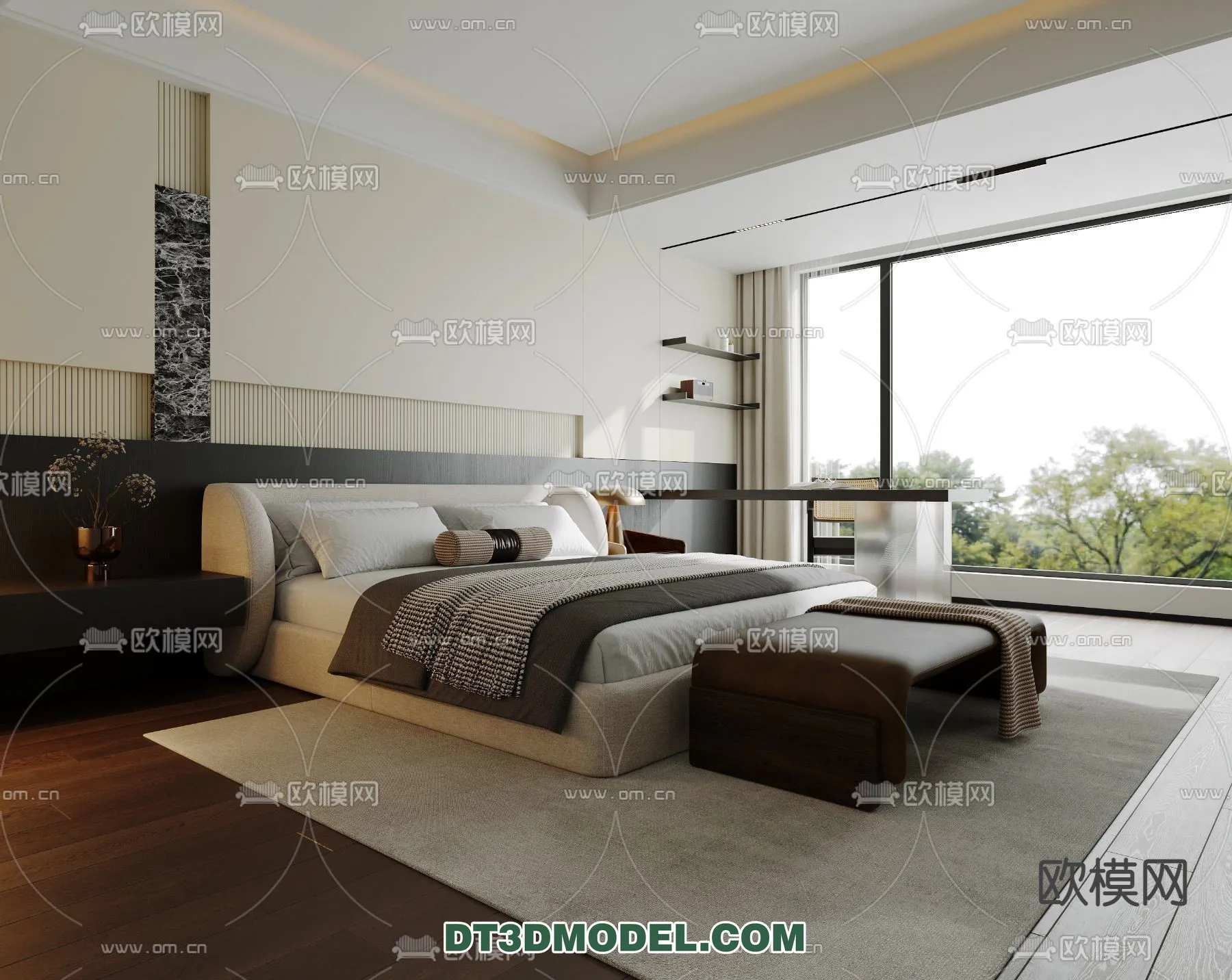 Bedroom - Italian Style - Interior 3D Scene - 035