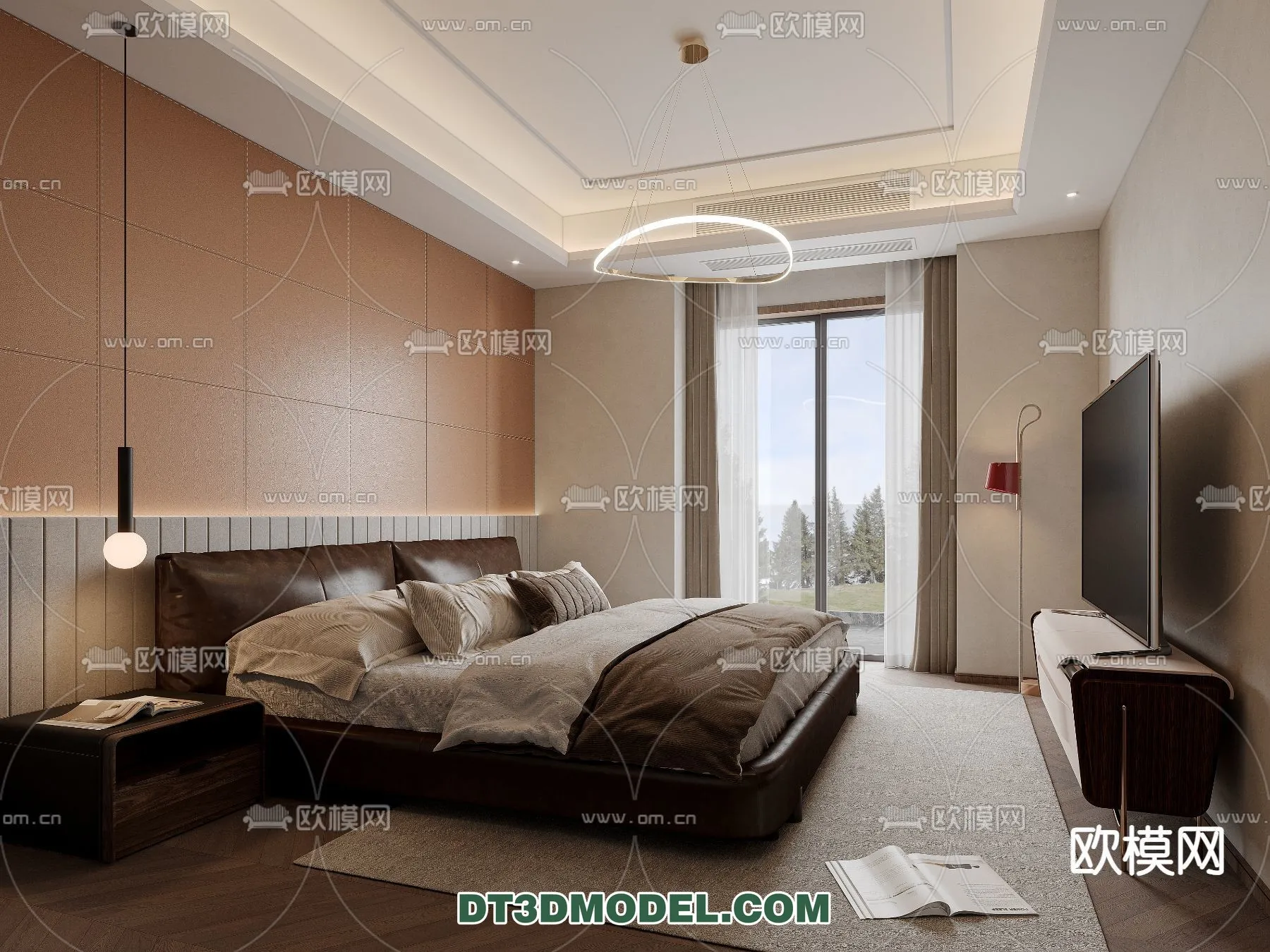 Bedroom - Italian Style - Interior 3D Scene - 037