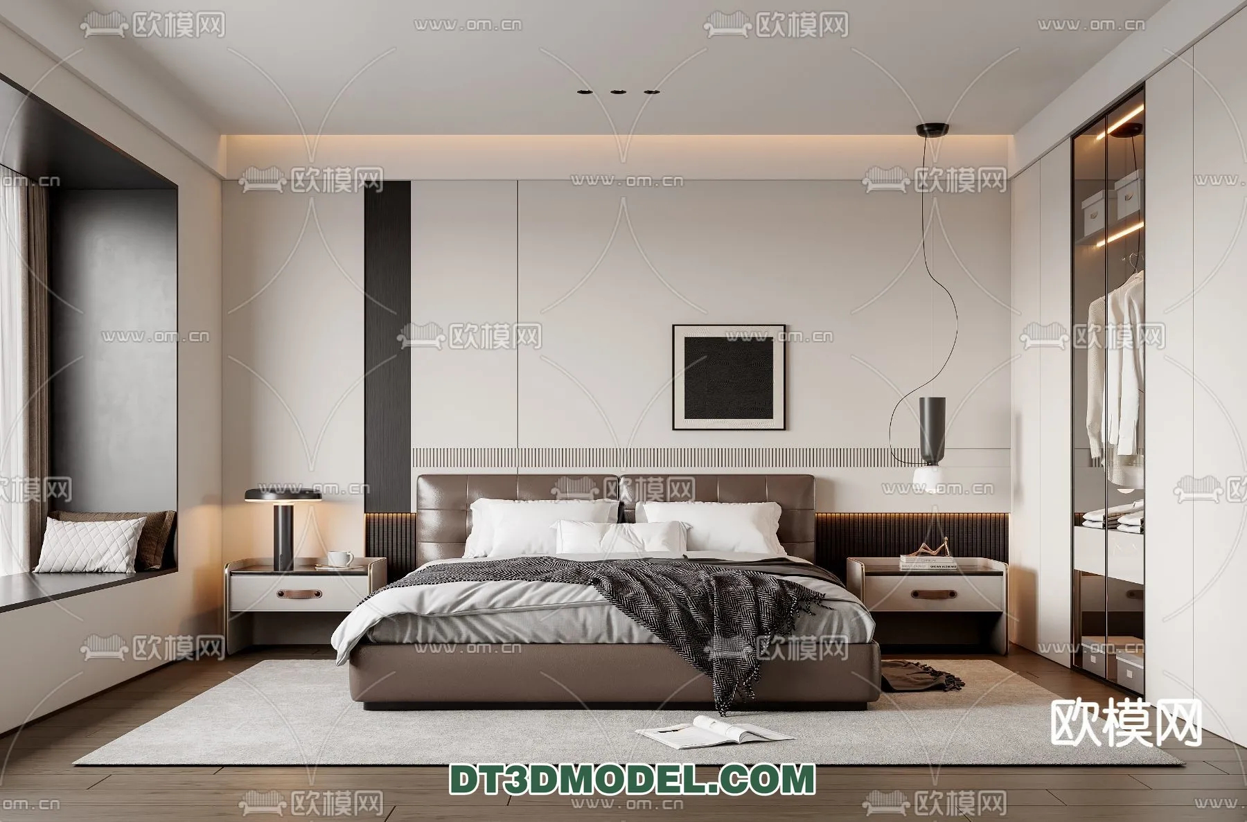 Bedroom - Italian Style - Interior 3D Scene - 038