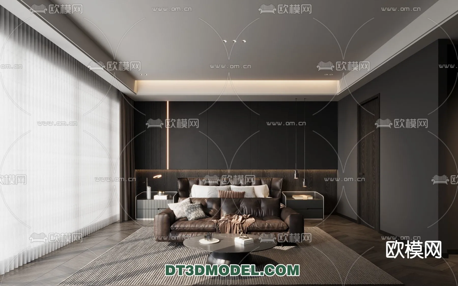 Bedroom - Italian Style - Interior 3D Scene - 039
