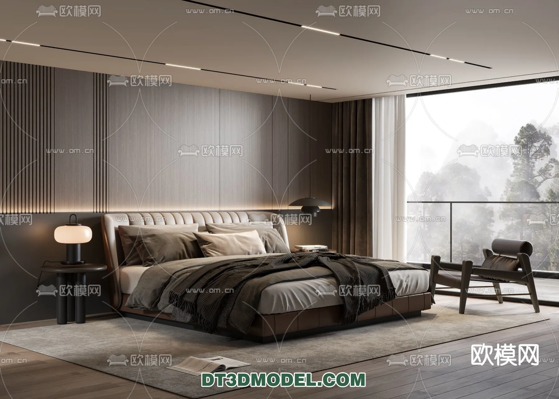Bedroom - Italian Style - Interior 3D Scene - 042
