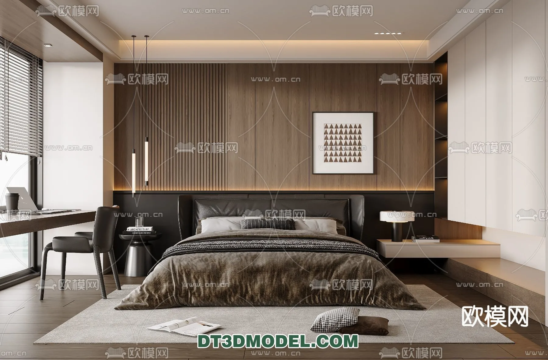 Bedroom - Italian Style - Interior 3D Scene - 043