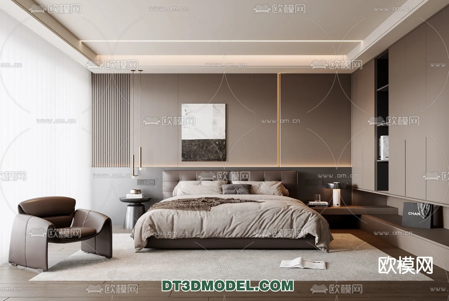 Bedroom - Italian Style - Interior 3D Scene - 045