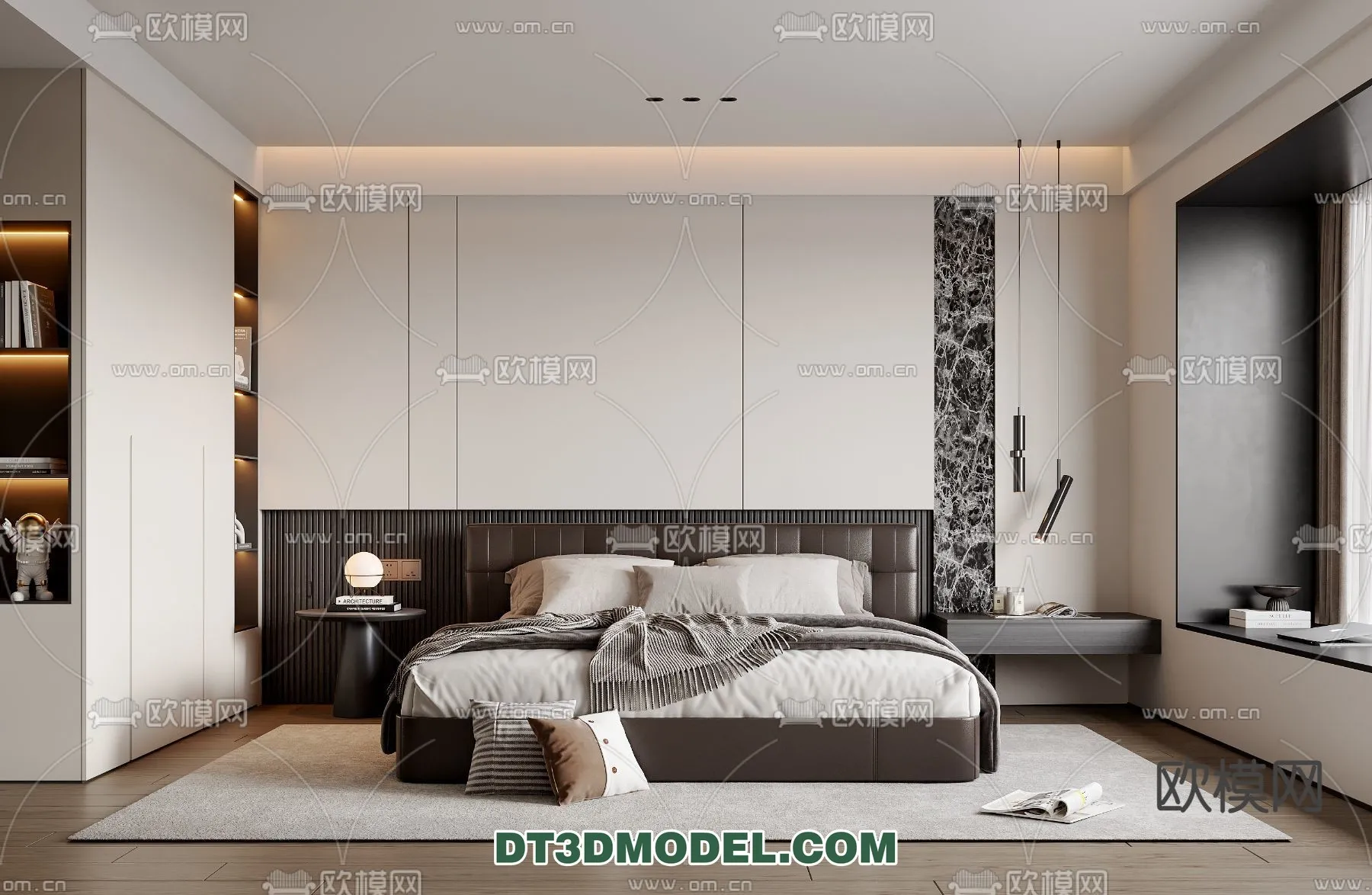 Bedroom - Italian Style - Interior 3D Scene - 046