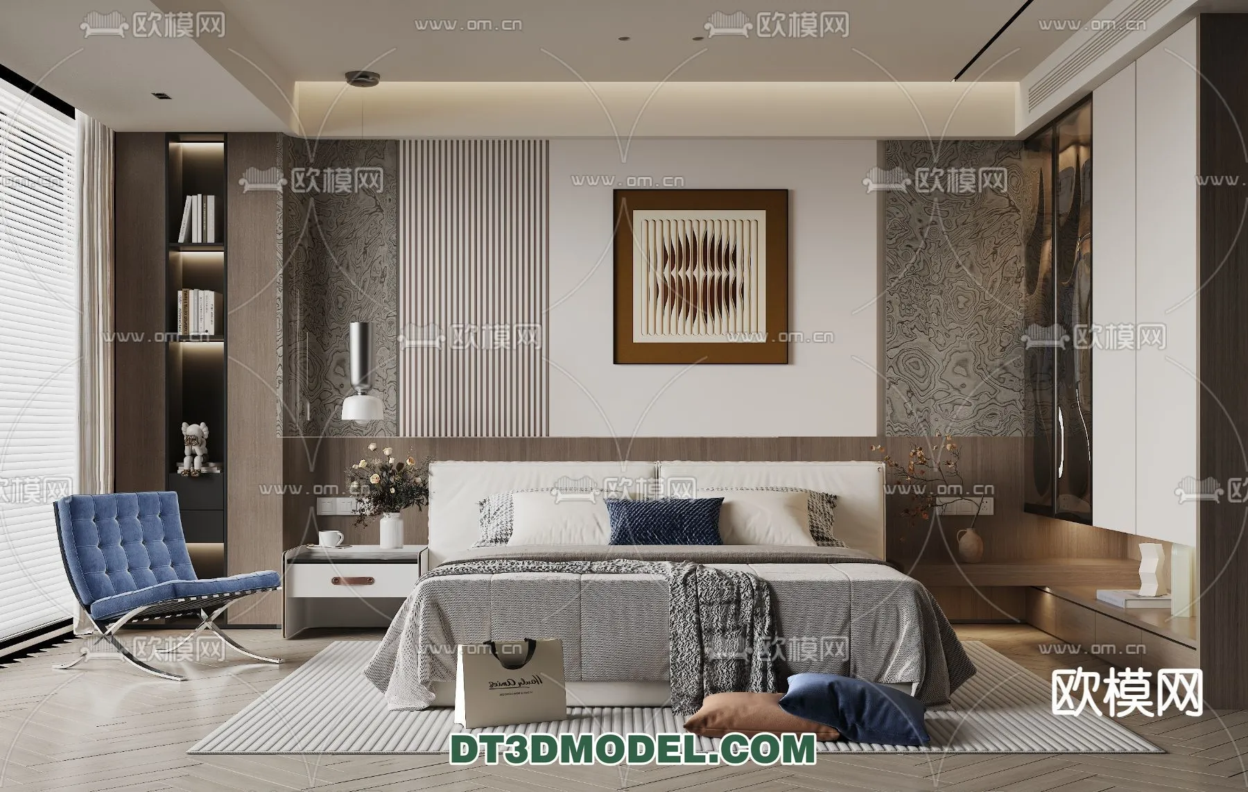 Bedroom - Italian Style - Interior 3D Scene - 048