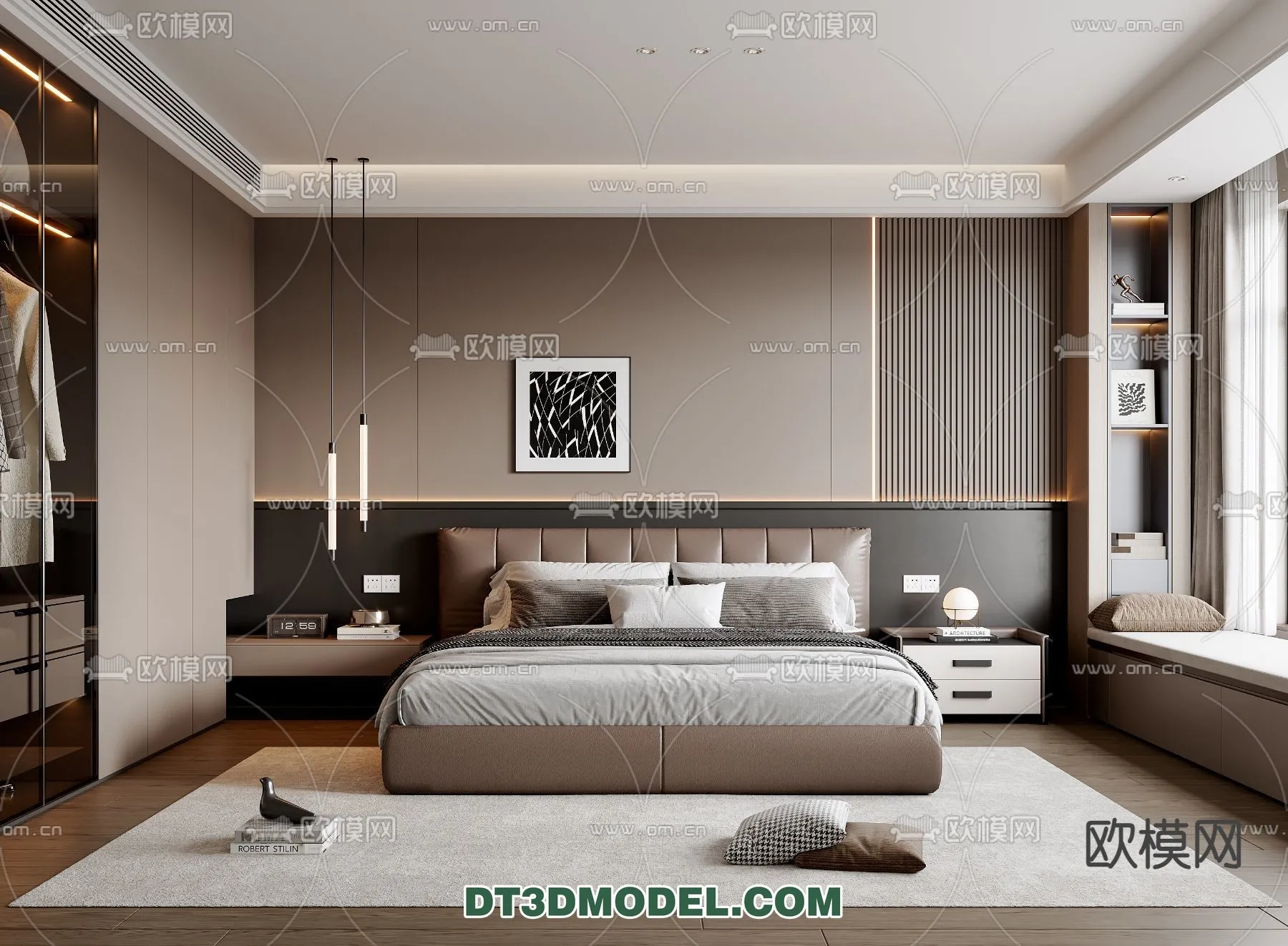 Bedroom - Italian Style - Interior 3D Scene - 049