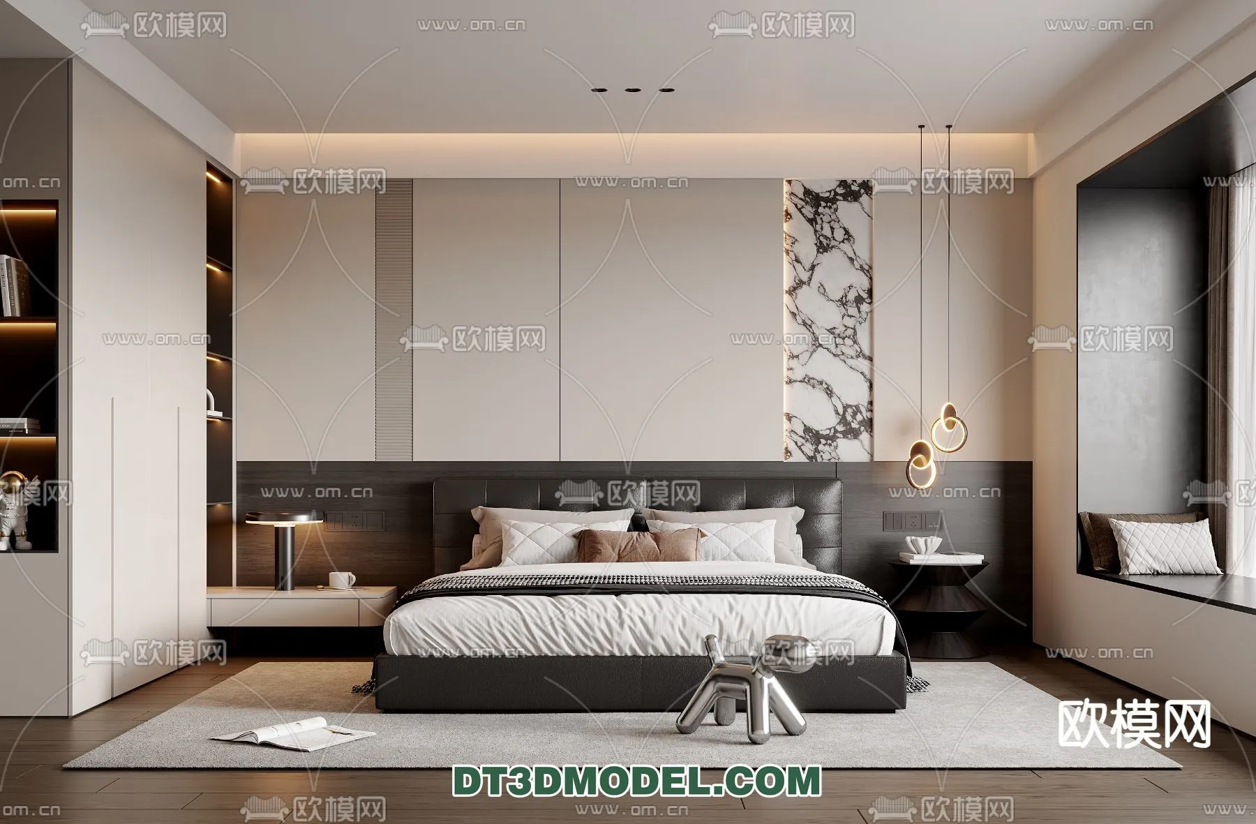 Bedroom - Italian Style - Interior 3D Scene - 050