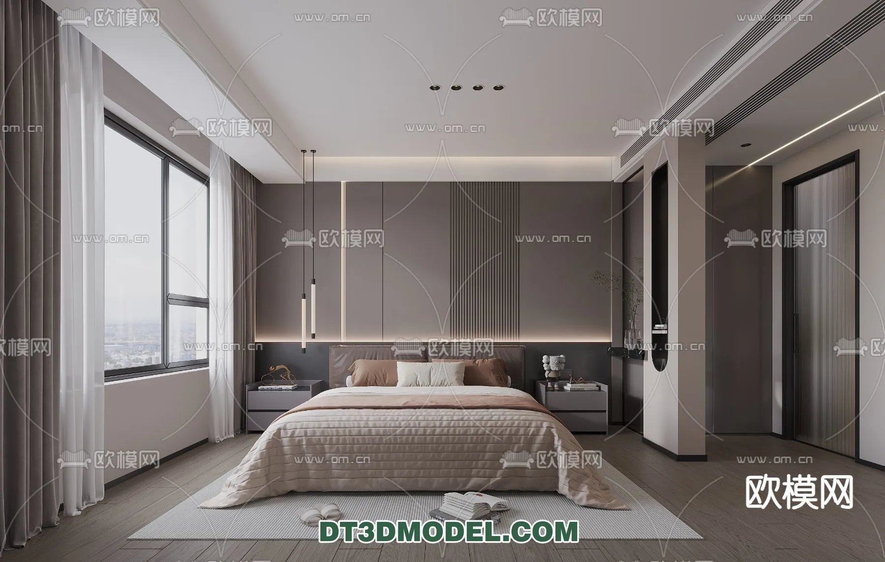 Bedroom - Italian Style - Interior 3D Scene - 051