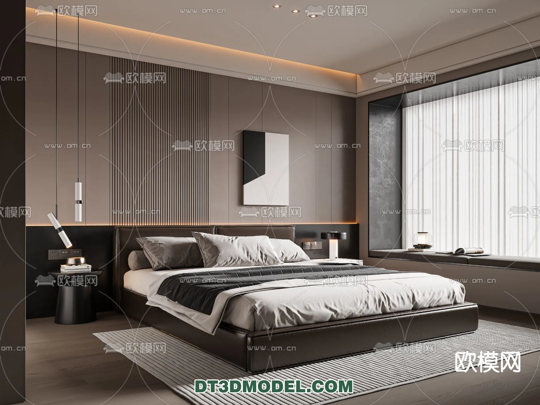 Bedroom - Italian Style - Interior 3D Scene - 054