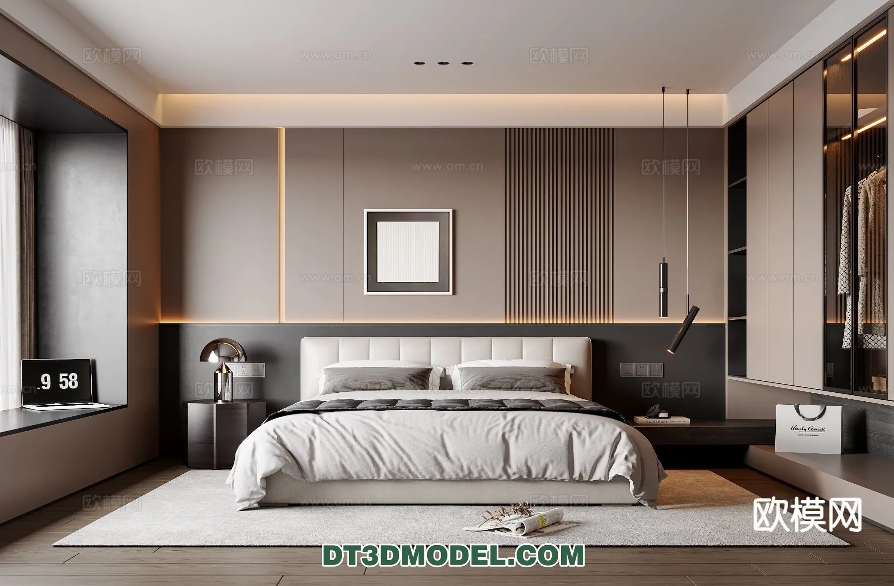 Bedroom - Italian Style - Interior 3D Scene - 055