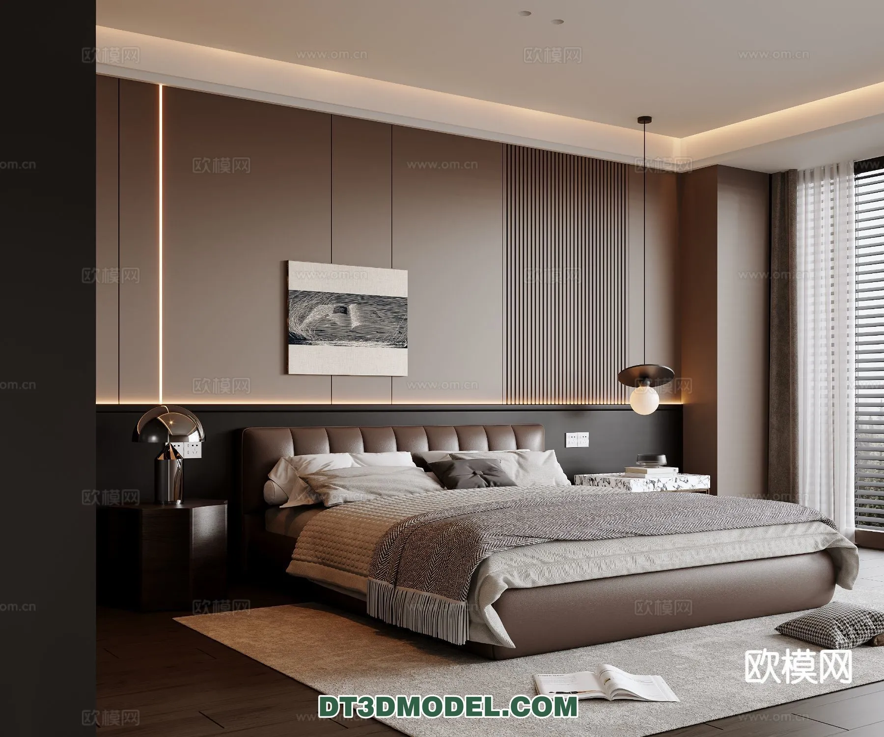 Bedroom - Italian Style - Interior 3D Scene - 057