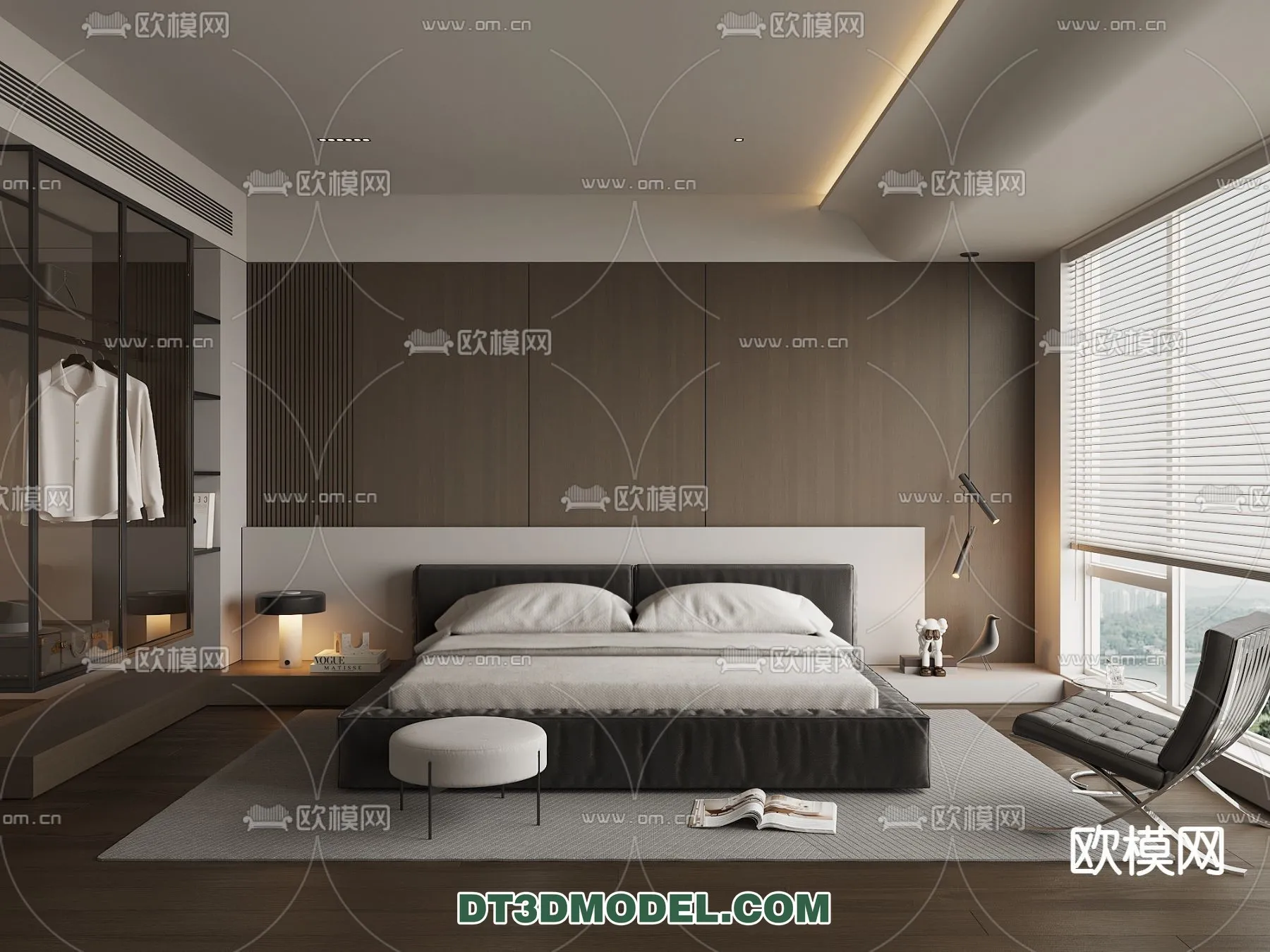Bedroom - Italian Style - Interior 3D Scene - 058