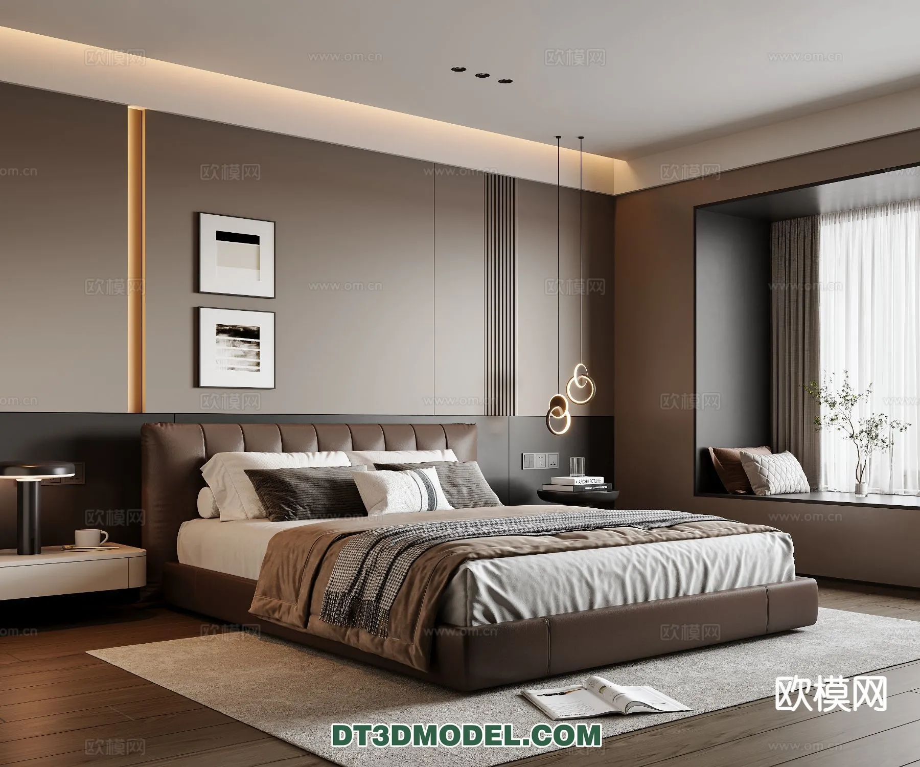 Bedroom - Italian Style - Interior 3D Scene - 060
