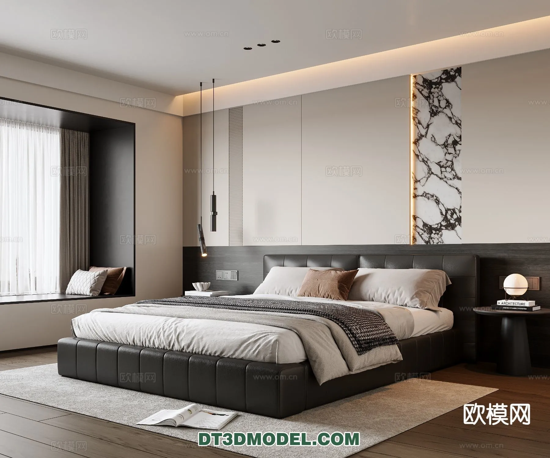 Bedroom - Italian Style - Interior 3D Scene - 061