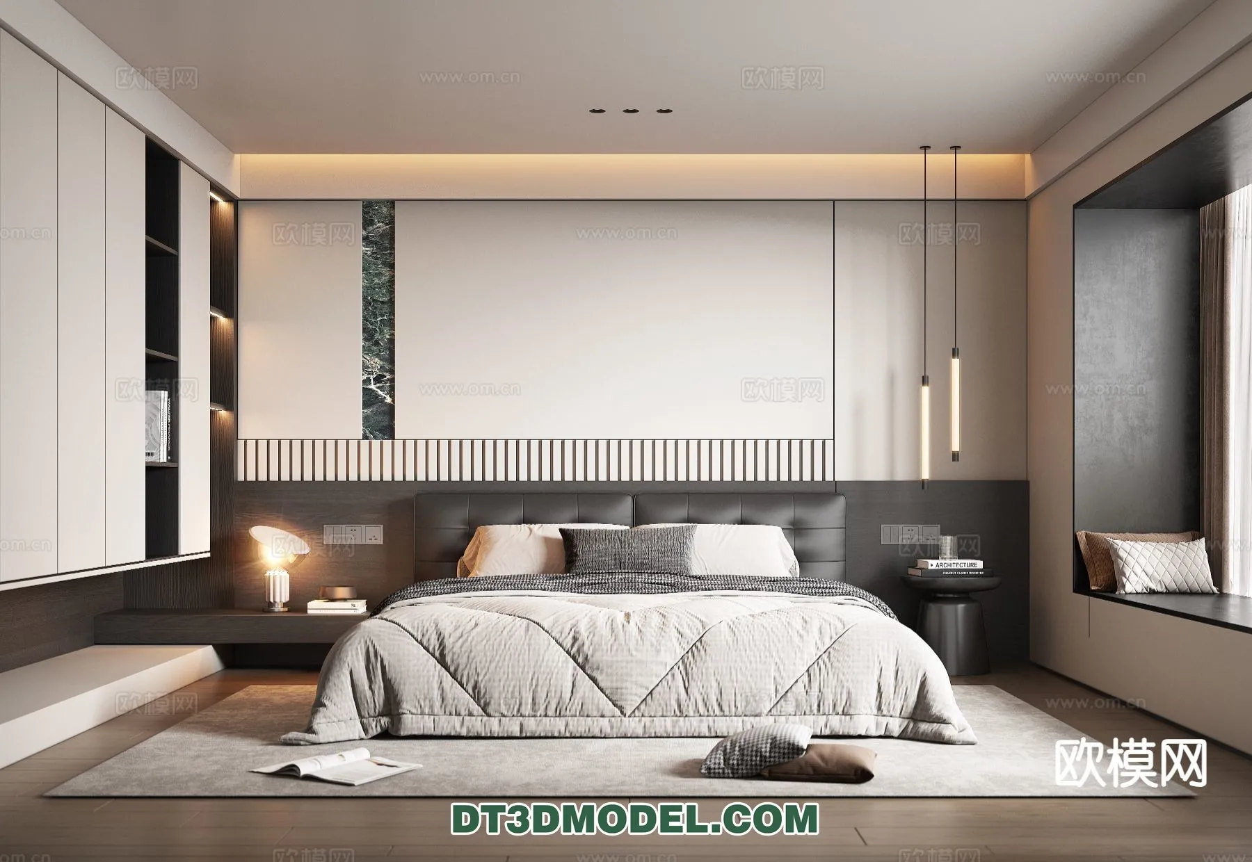 Bedroom - Italian Style - Interior 3D Scene - 064