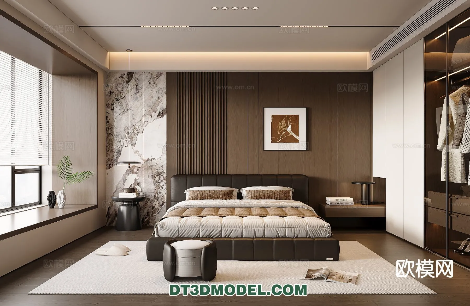 Bedroom - Italian Style - Interior 3D Scene - 065
