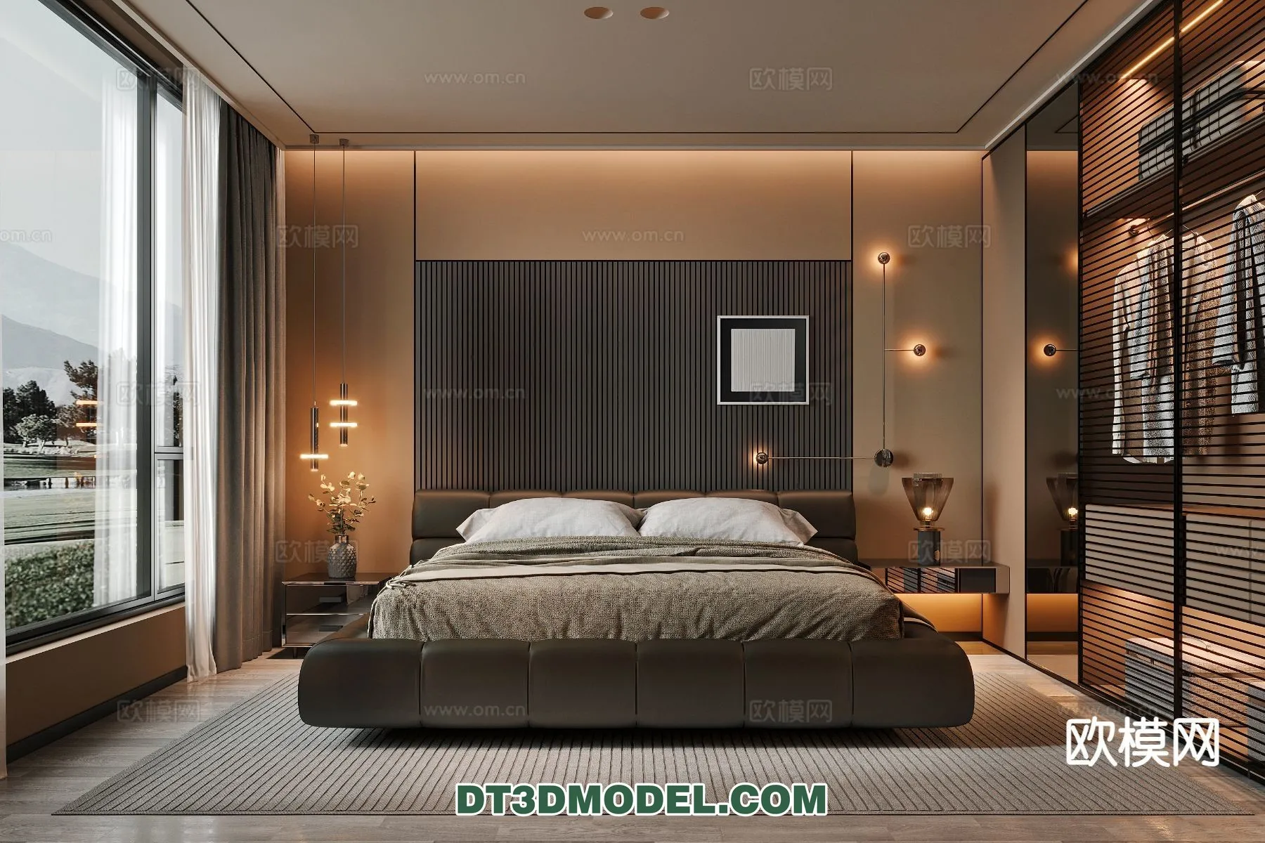 Bedroom - Italian Style - Interior 3D Scene - 066