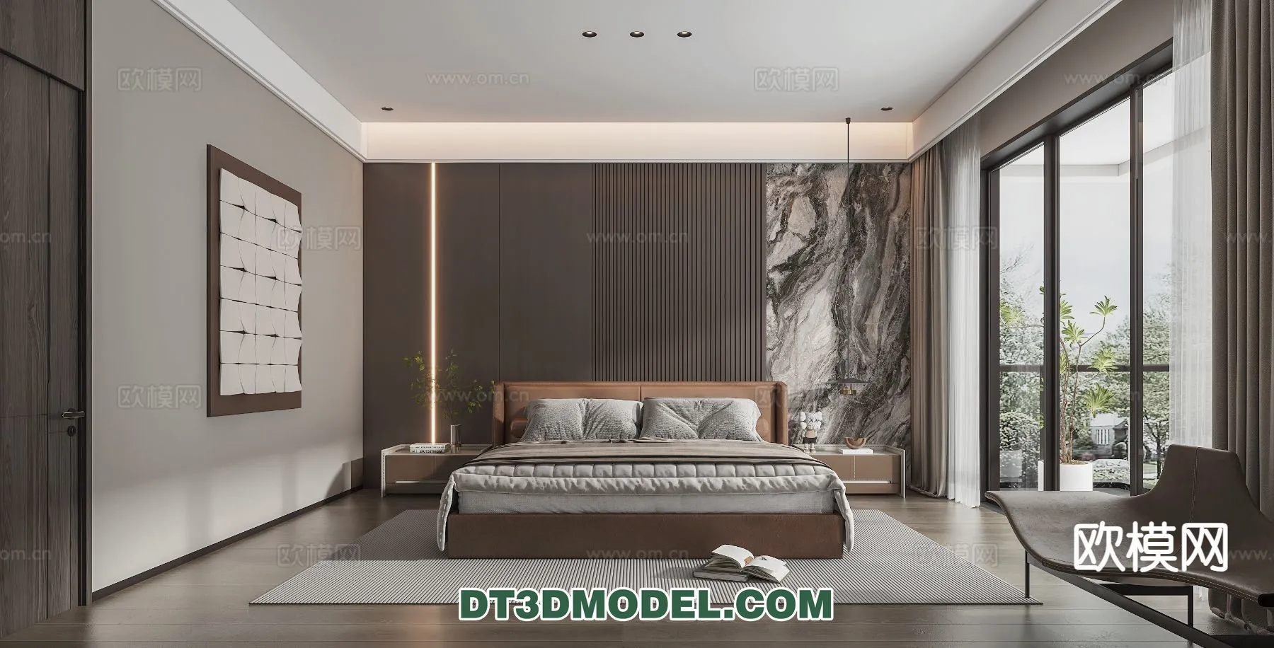 Bedroom - Italian Style - Interior 3D Scene - 069