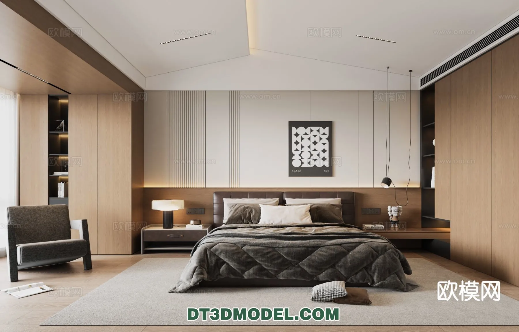 Bedroom - Italian Style - Interior 3D Scene - 071