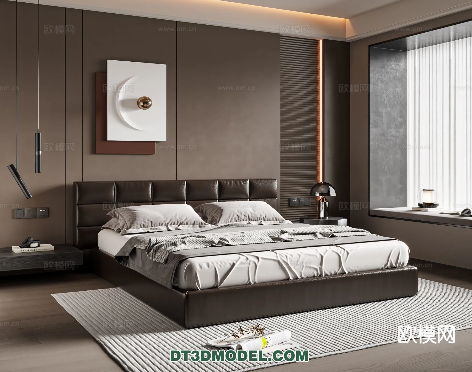 Bedroom - Italian Style - Interior 3D Scene - 073