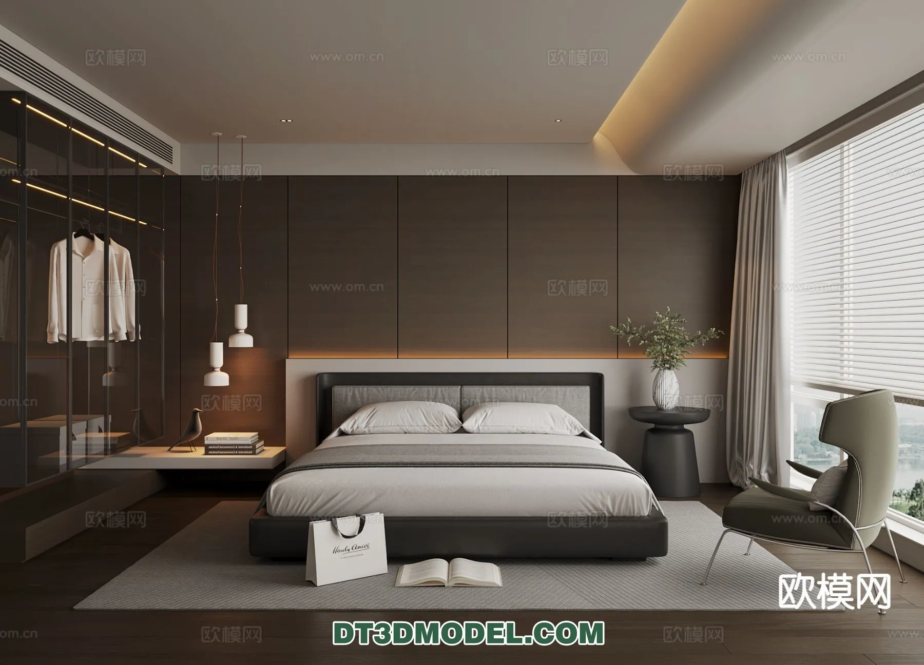 Bedroom - Italian Style - Interior 3D Scene - 074