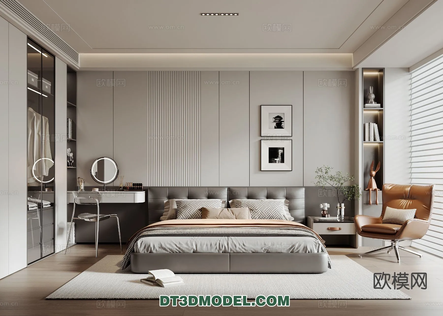 Bedroom - Italian Style - Interior 3D Scene - 075