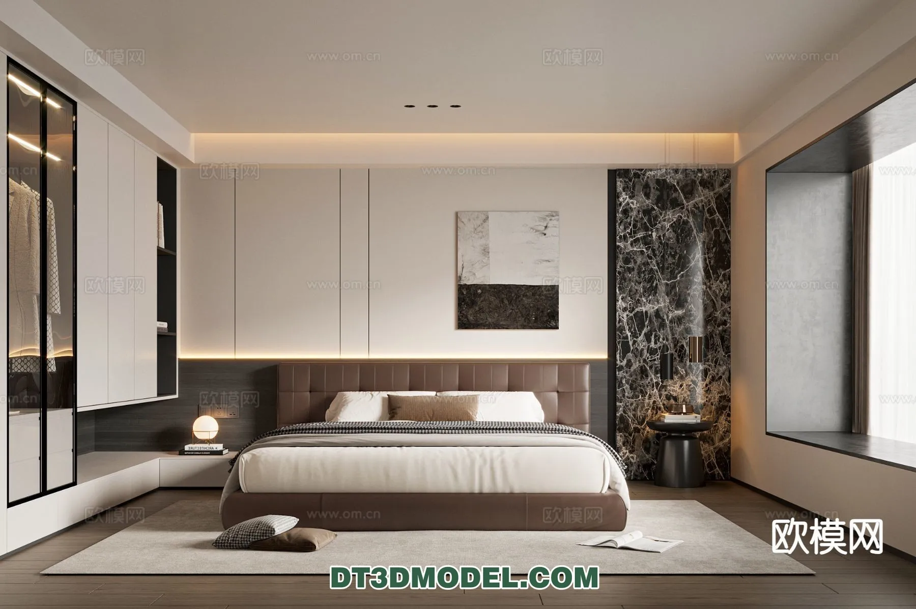 Bedroom - Italian Style - Interior 3D Scene - 077