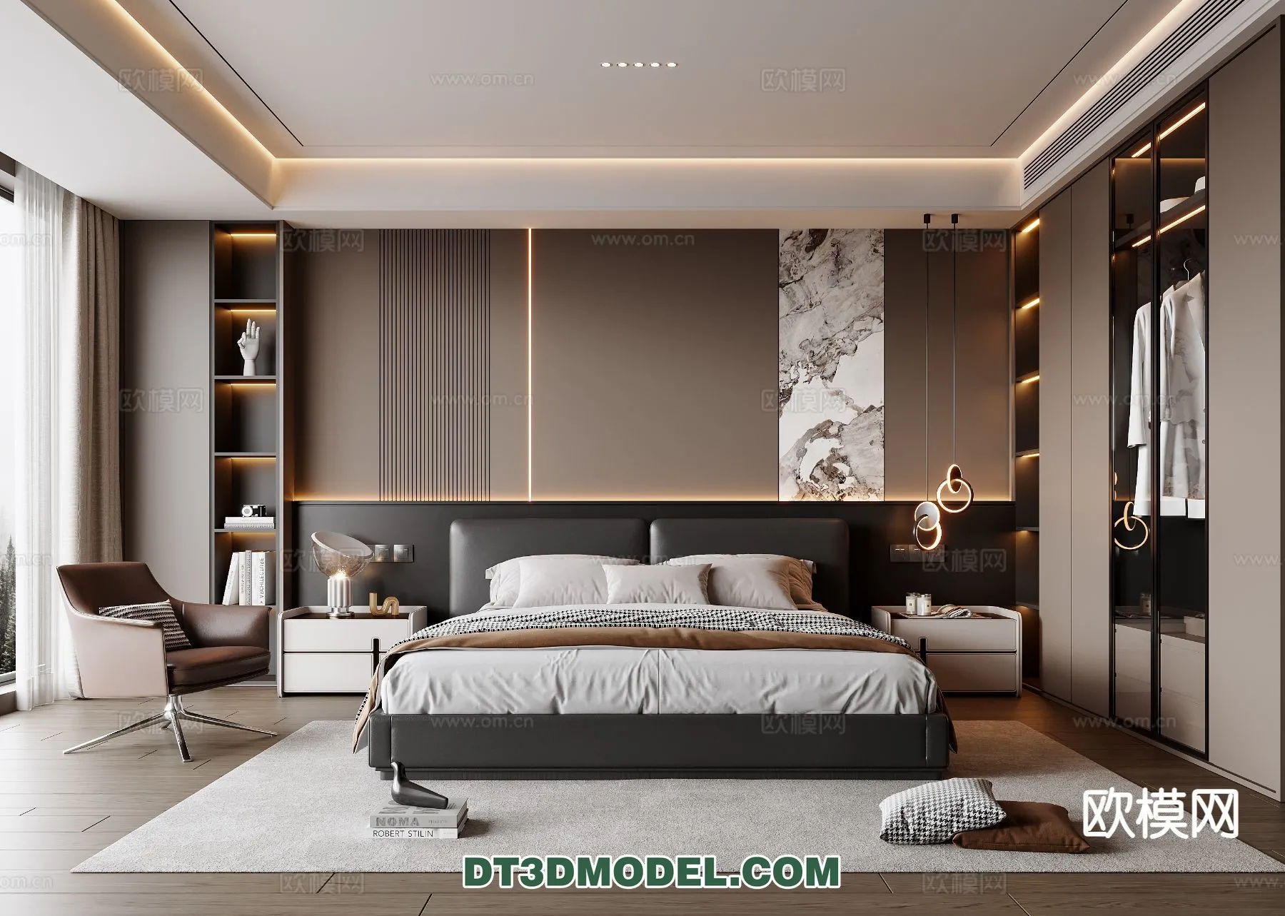 Bedroom - Italian Style - Interior 3D Scene - 082