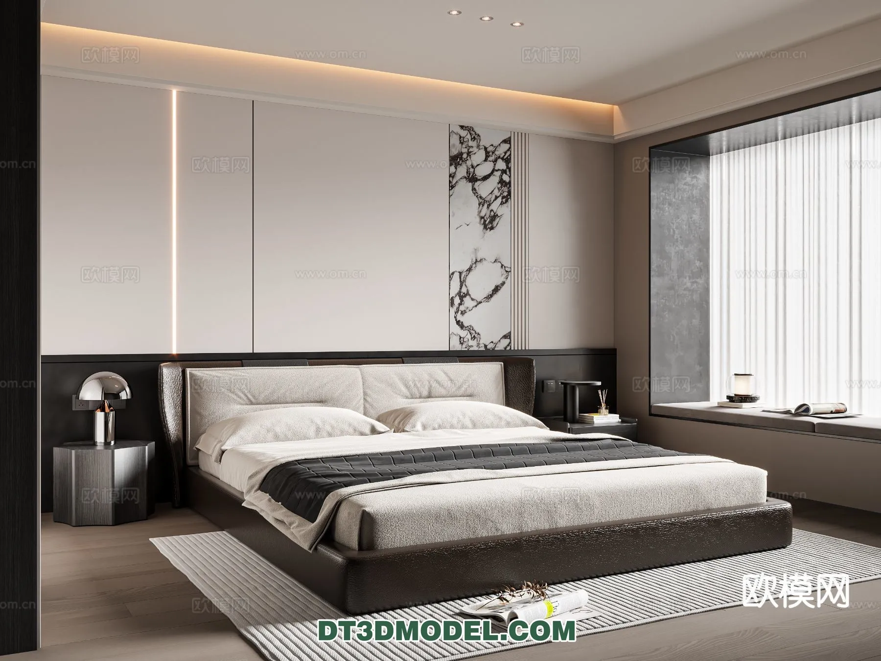 Bedroom - Italian Style - Interior 3D Scene - 083