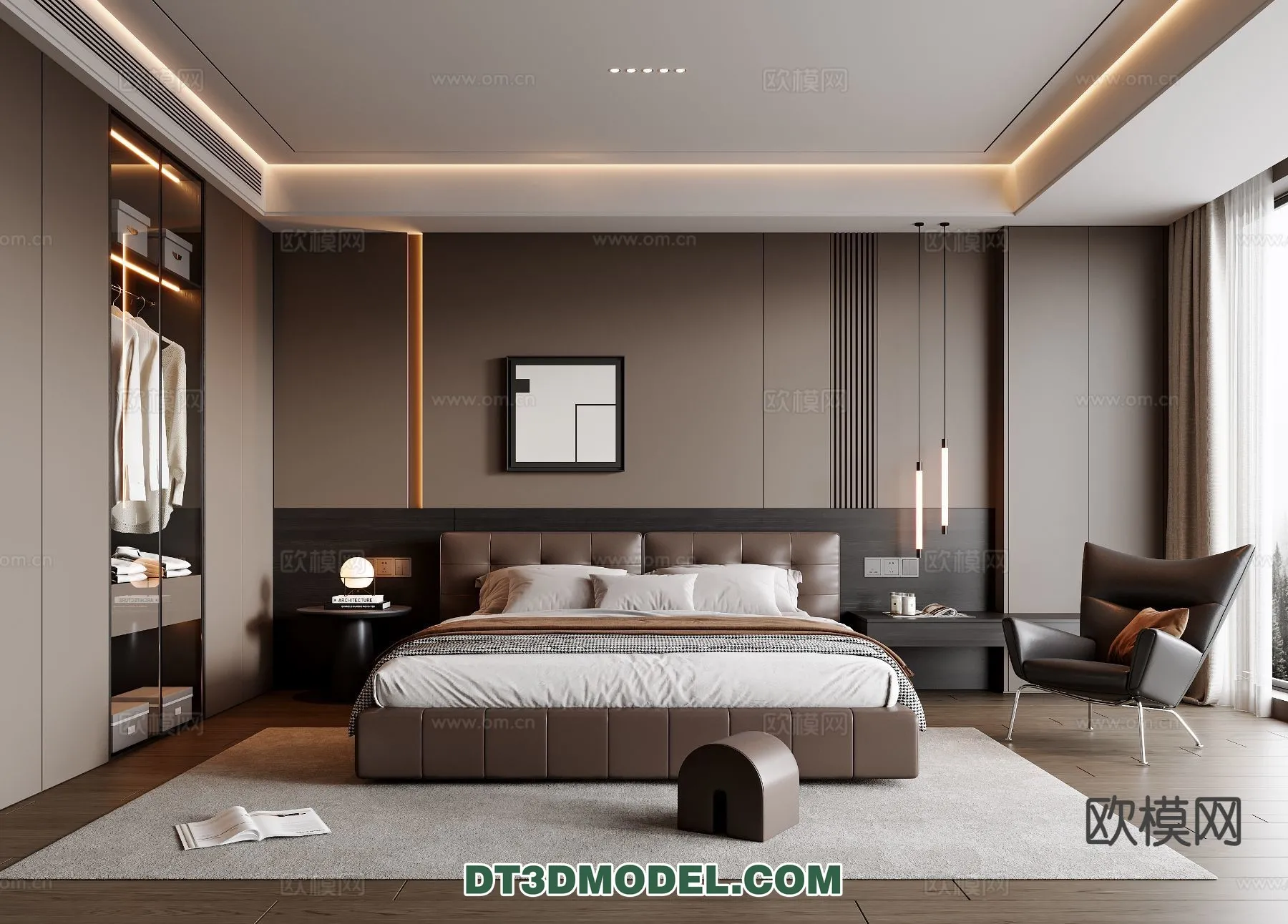 Bedroom - Italian Style - Interior 3D Scene - 085
