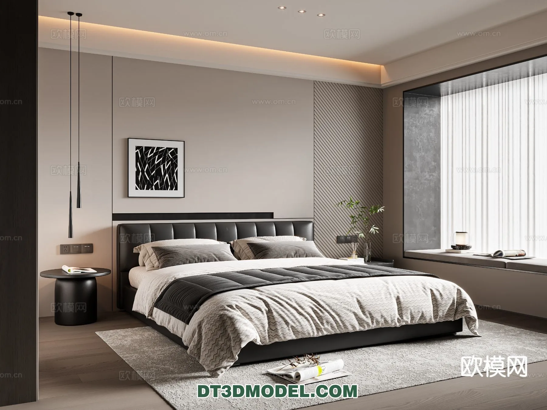 Bedroom - Italian Style - Interior 3D Scene - 088