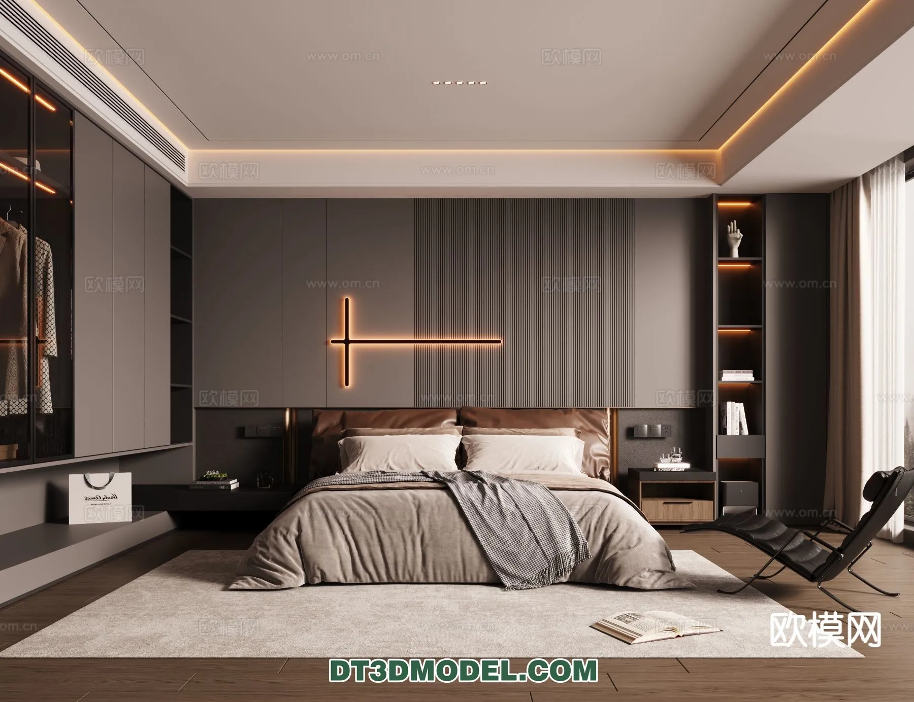 Bedroom - Italian Style - Interior 3D Scene - 091