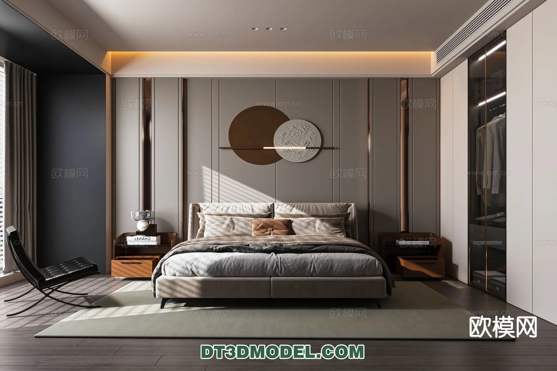 Bedroom - Italian Style - Interior 3D Scene - 092
