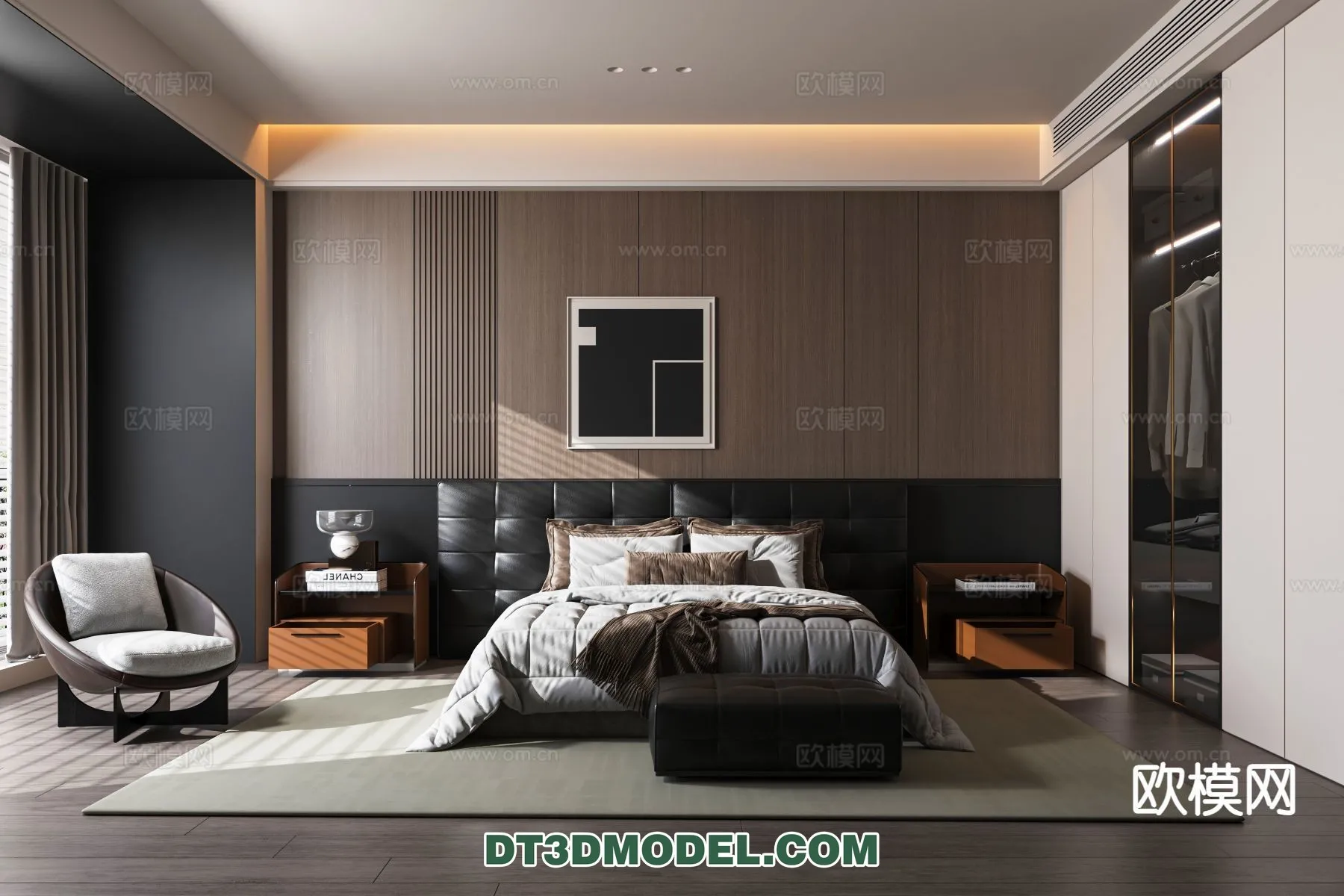Bedroom - Italian Style - Interior 3D Scene - 093