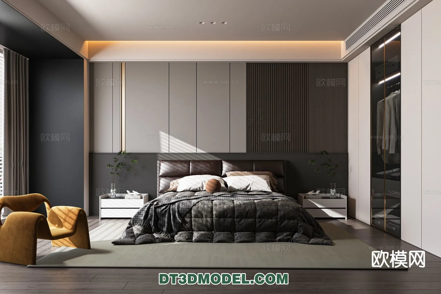 Bedroom - Italian Style - Interior 3D Scene - 094