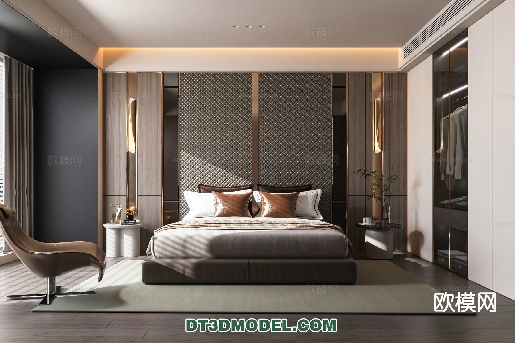 Bedroom - Italian Style - Interior 3D Scene - 095