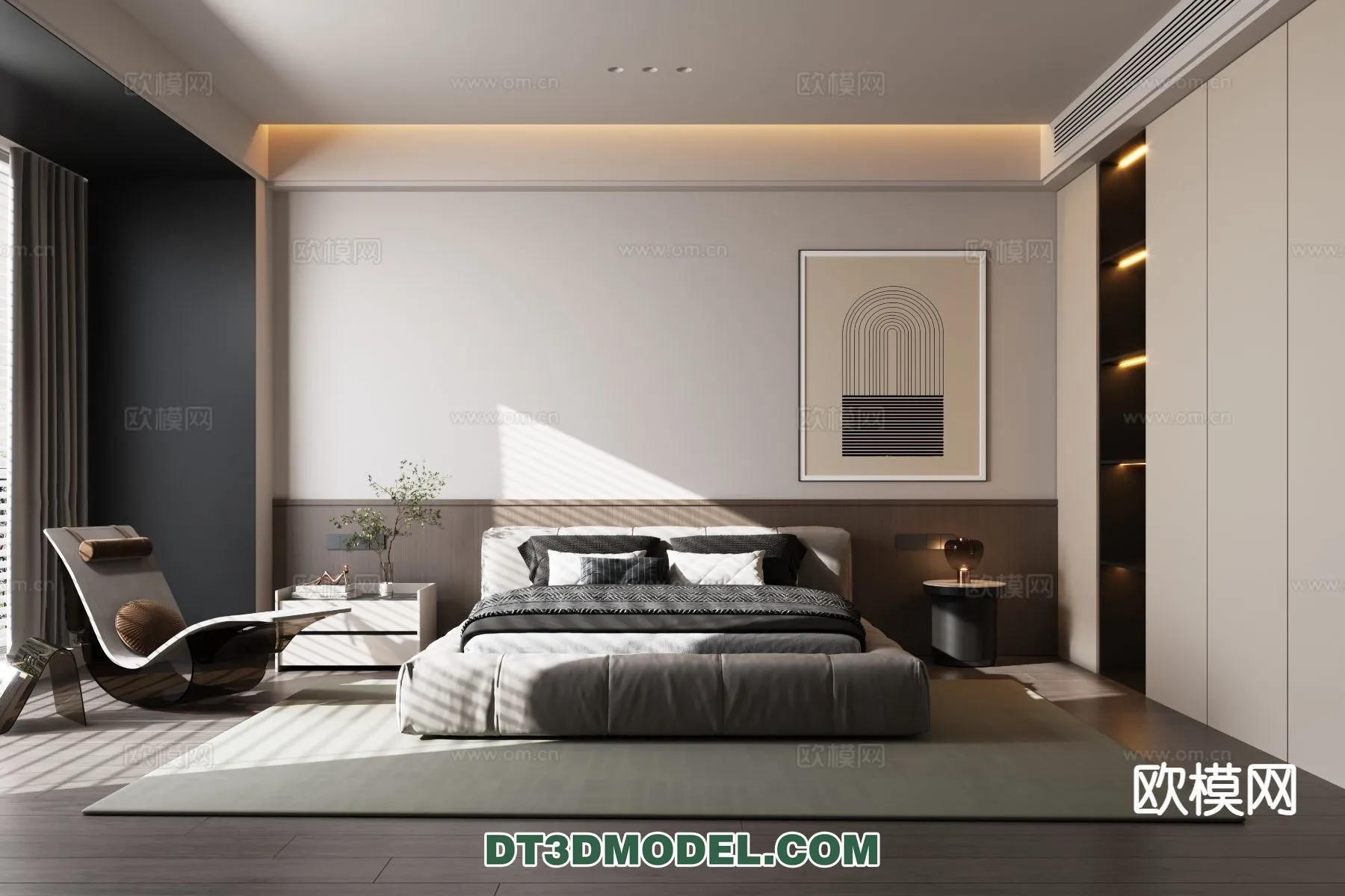 Bedroom - Italian Style - Interior 3D Scene - 096